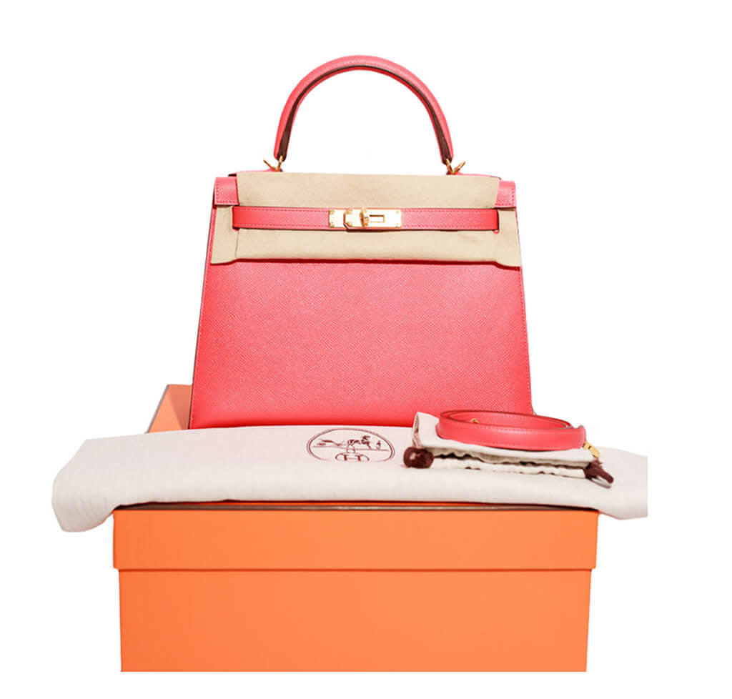 Hermès Epsom Kelly 28 Rose Jaipur Bag、mySite、garminoutage.com