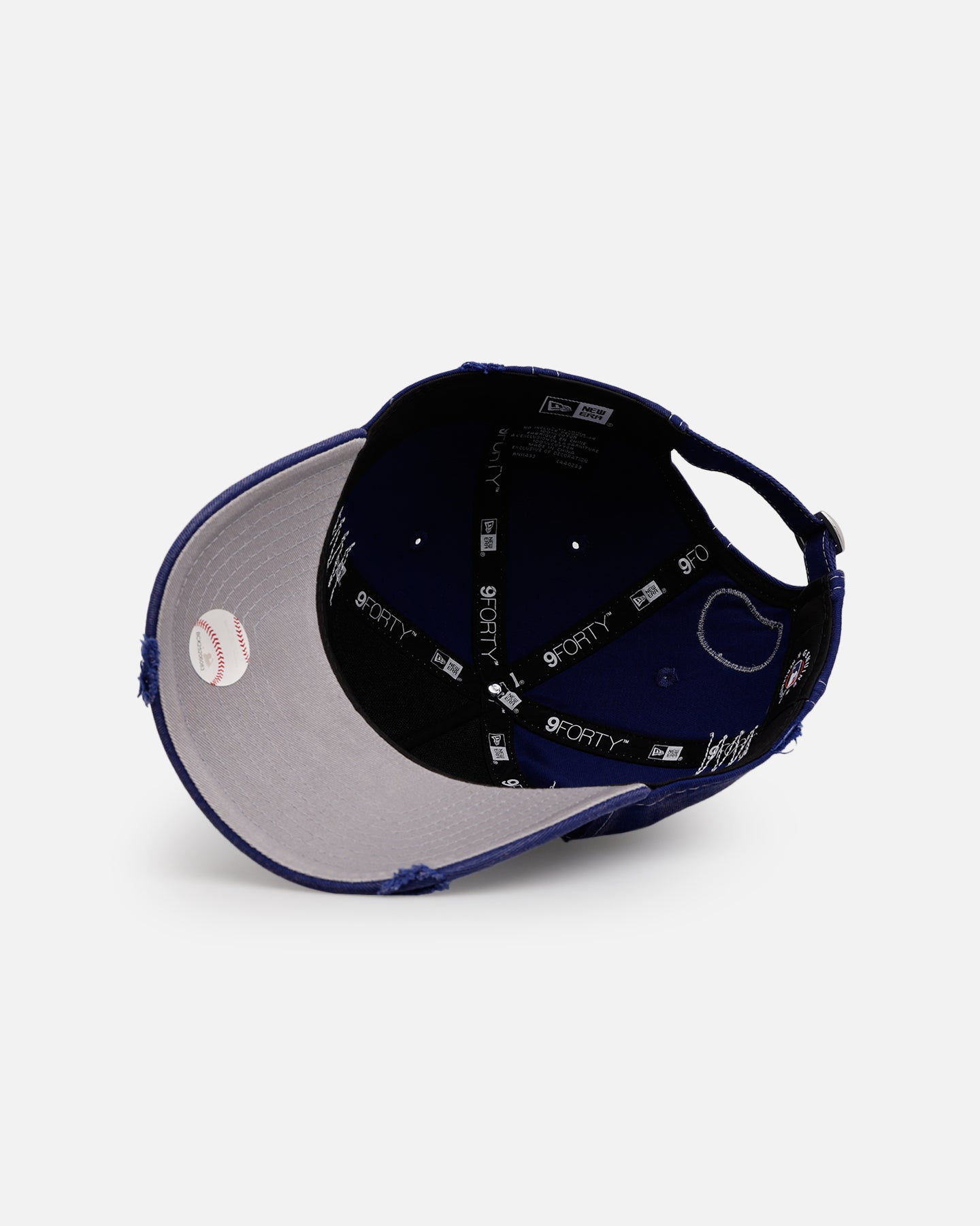 New Era Los Angeles Dodgers 'Distressed And Worn' 9FORTY A-Frame Casual Strapback Blue、mySite、zt4zffjzw