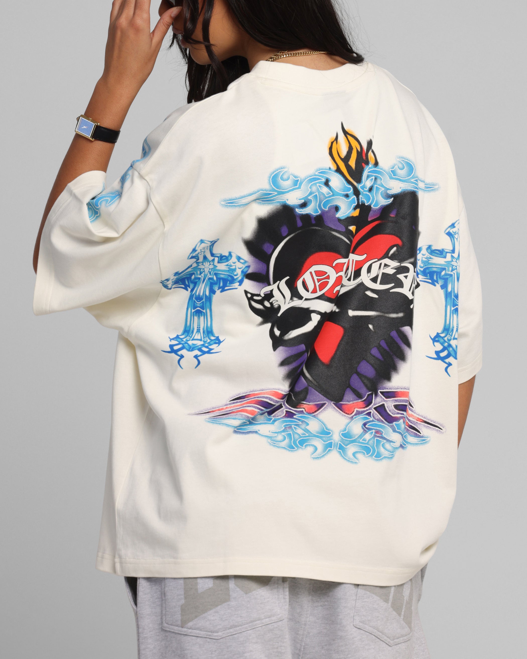 Loiter Hearts T-Shirt Off White、mySite、zt4zffjzw