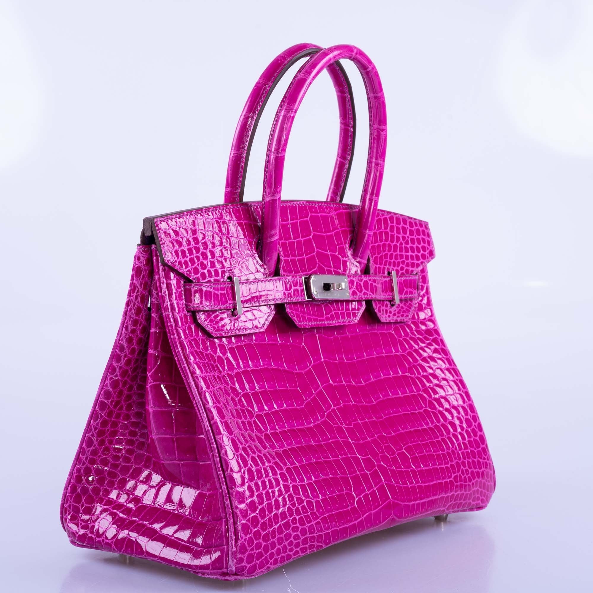 Hermès Birkin 30 HSS Rose Scheherazade Porosus Crocodile, Cassis Interior Palladium Hardware、mySite、garminoutage.com
