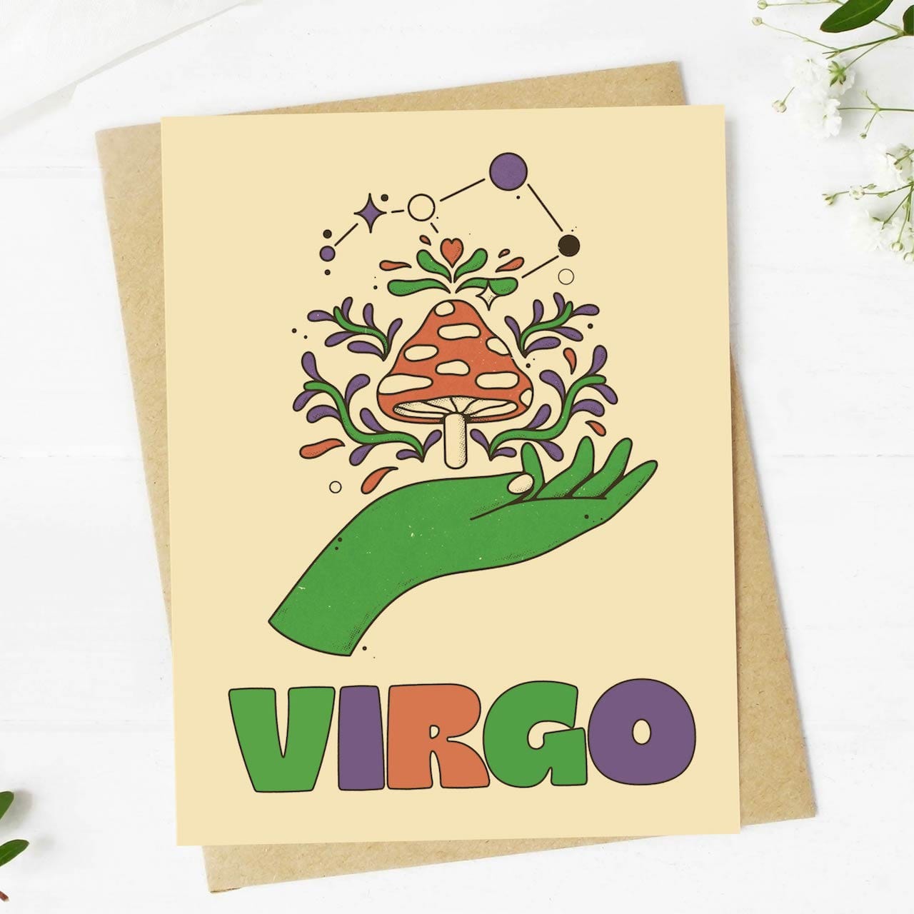  Virgo Zodiac Greeting Card、mySite、ghnorth