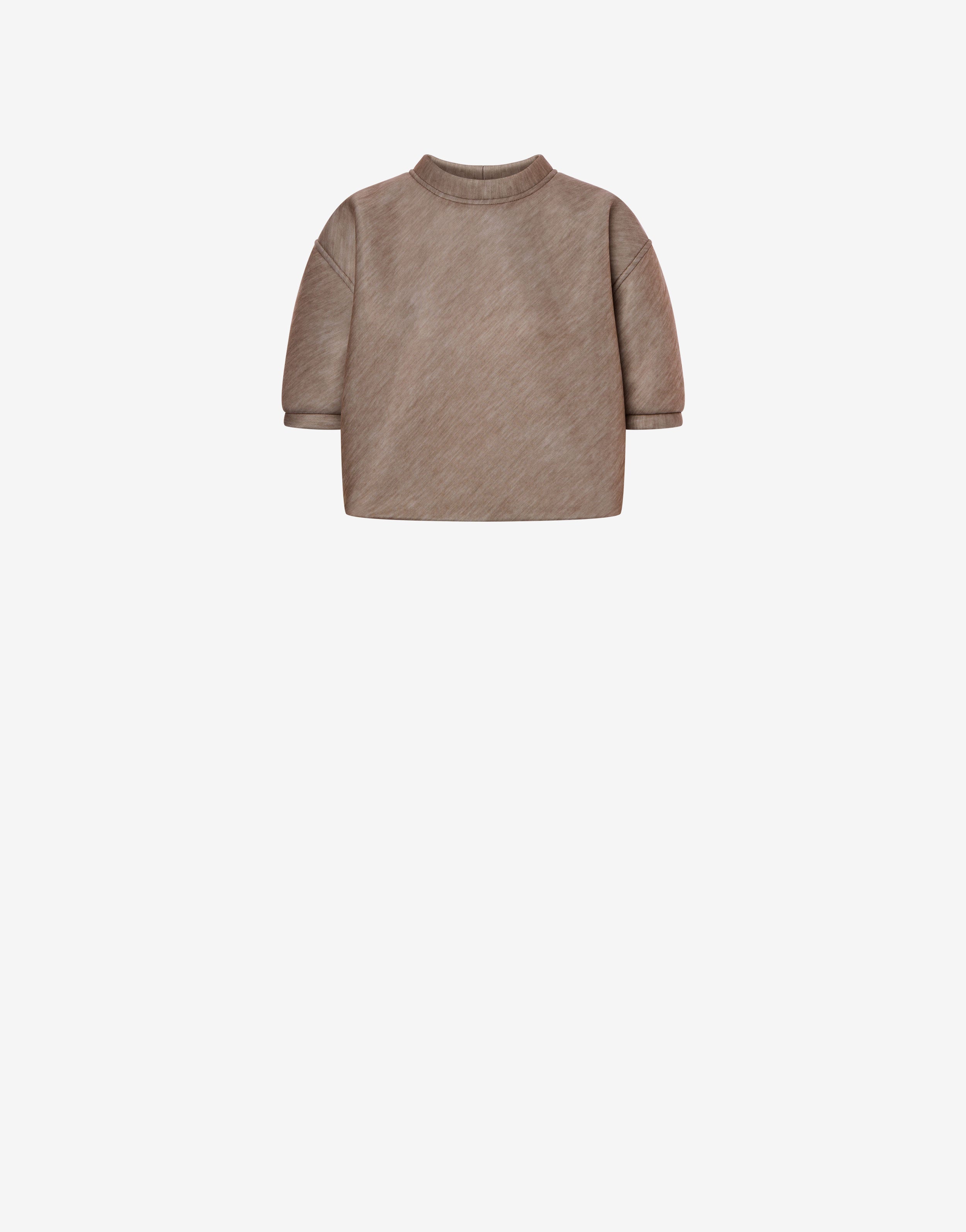 Felpa corta in scuba stampata、mySite、aoinhome