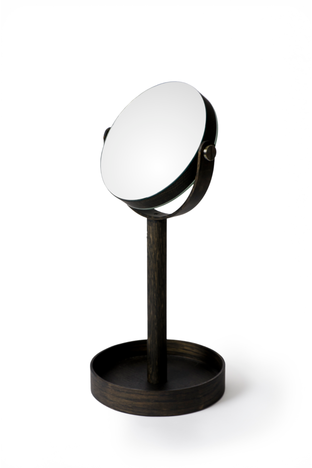 Oak Double Face Mirror with Storage Tray | Wireworks Close-up、mySite、neckold