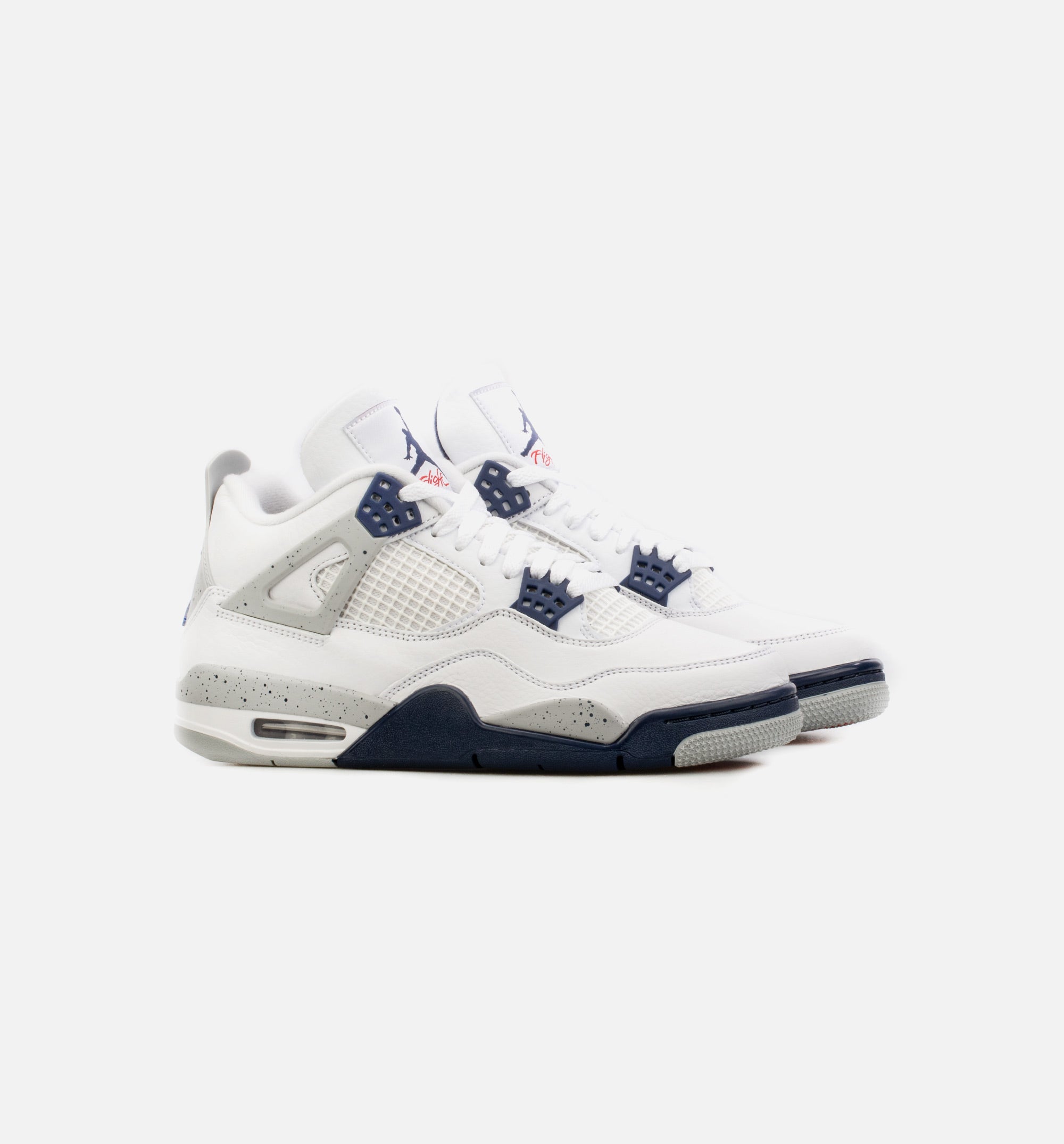 Air Jordan 4 Midnight Navy Mens Lifestyle Shoe - White/Blue Limit One Per Customer、mySite、dreamappss