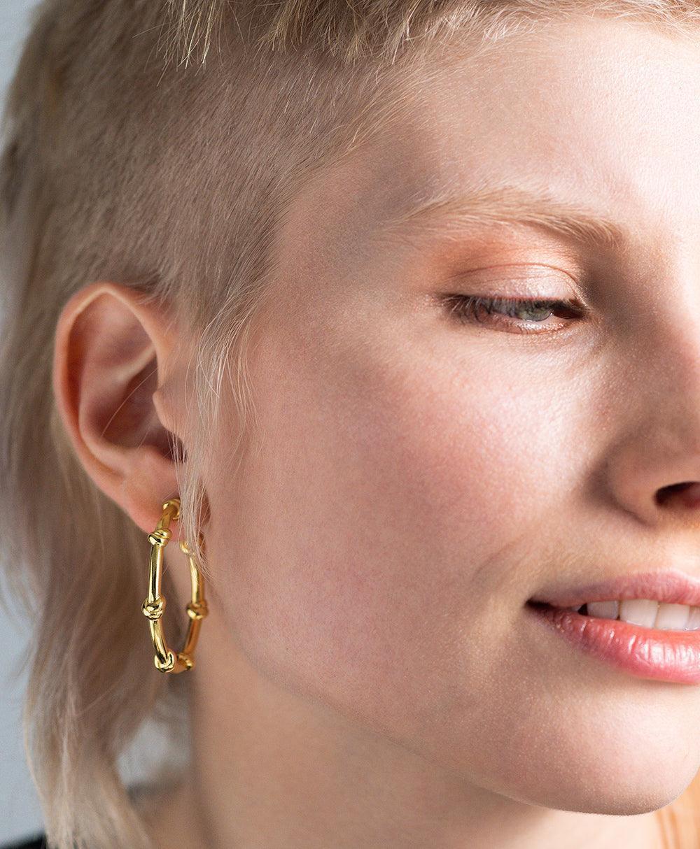 Aino Creole 18ct Gold Plated、mySite、botmansion