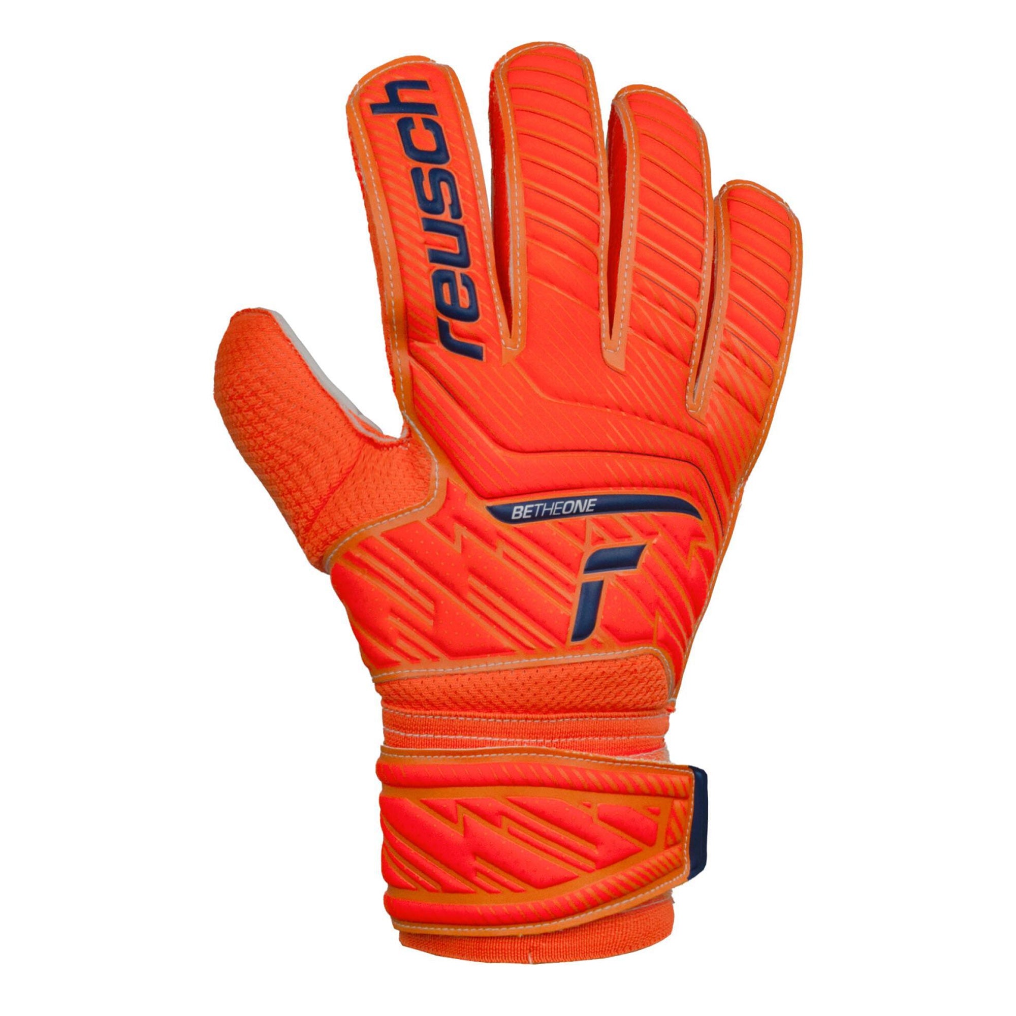Reusch Men's Goalkeeper Attrakt Solid Gloves Orange/Blue、mySite、noshort