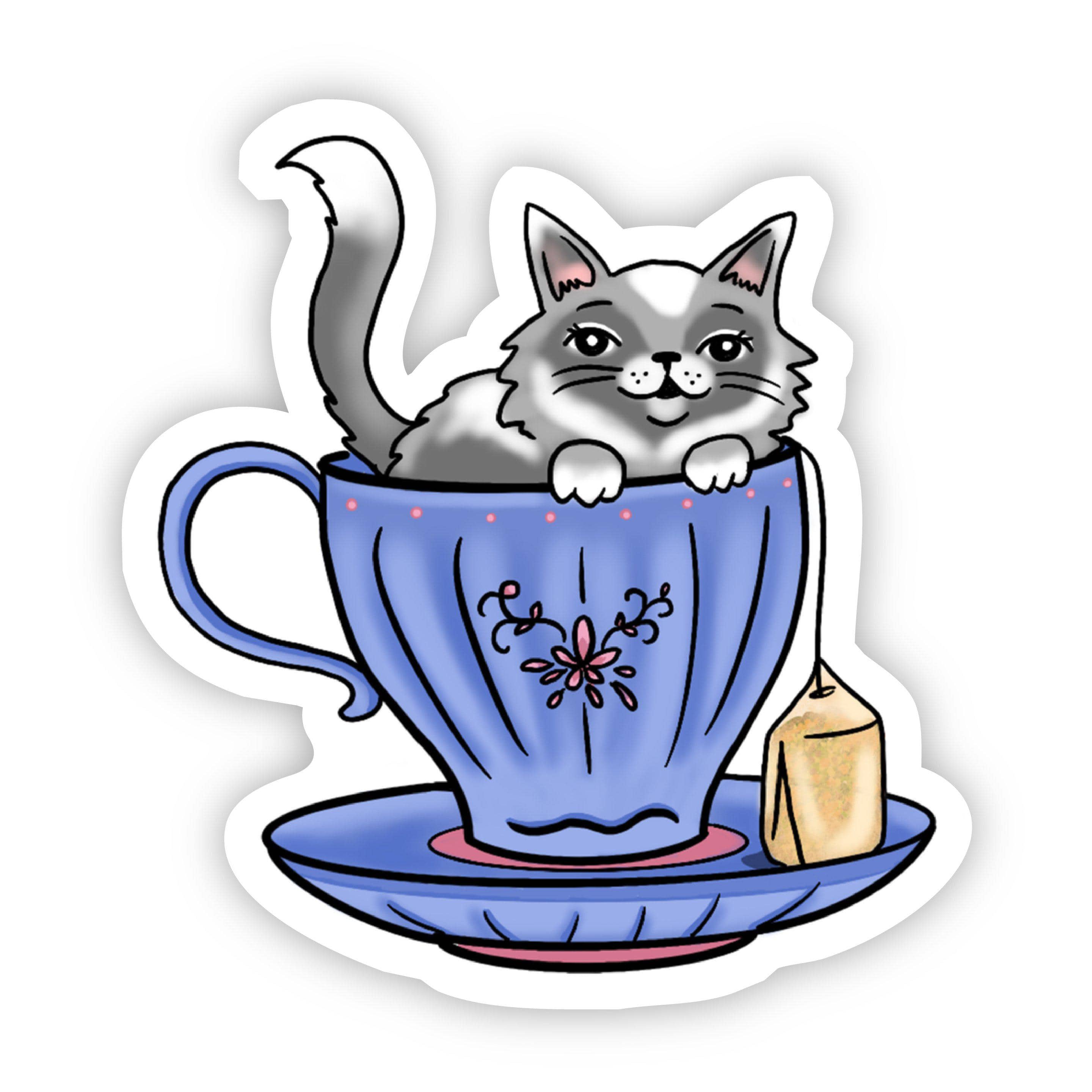  Cat Tea Sticker、mySite、elrpsem3k
