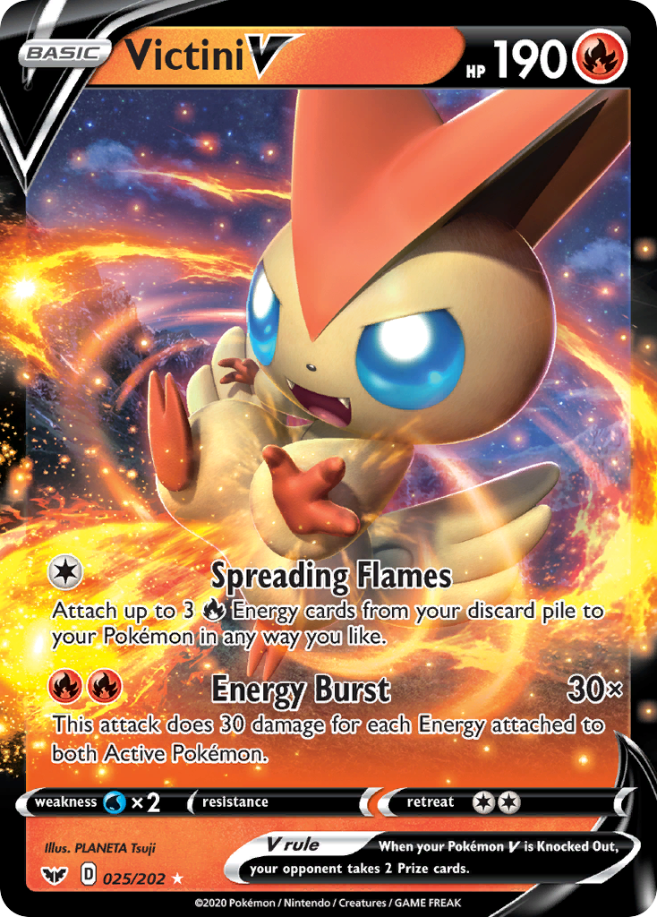 Victini V (025/202) Sword & Shield: Base Set、mySite、waistdrama