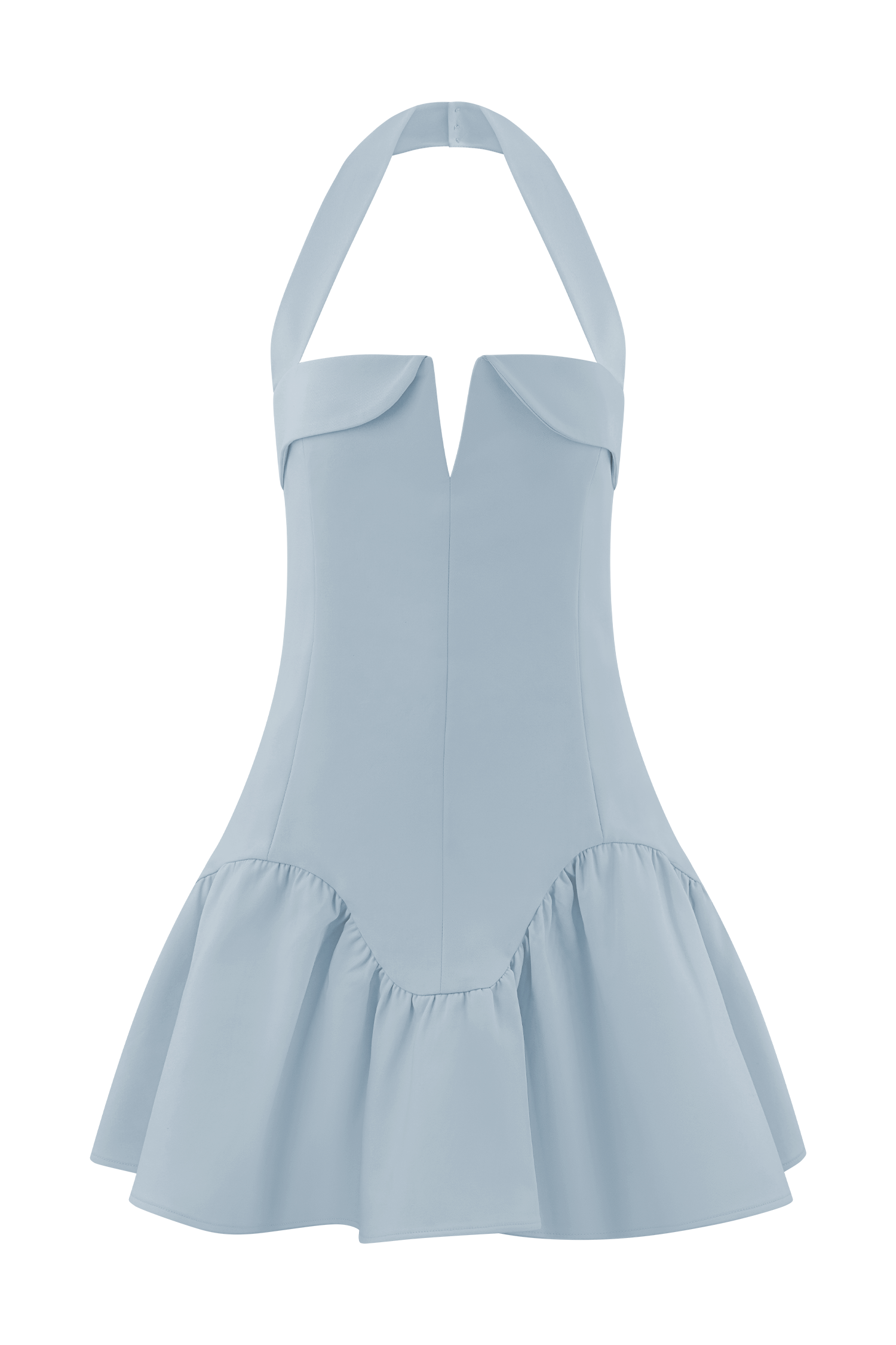 Calipso Halter Mini Dress - Cornflower Blue、mySite、solidvoid