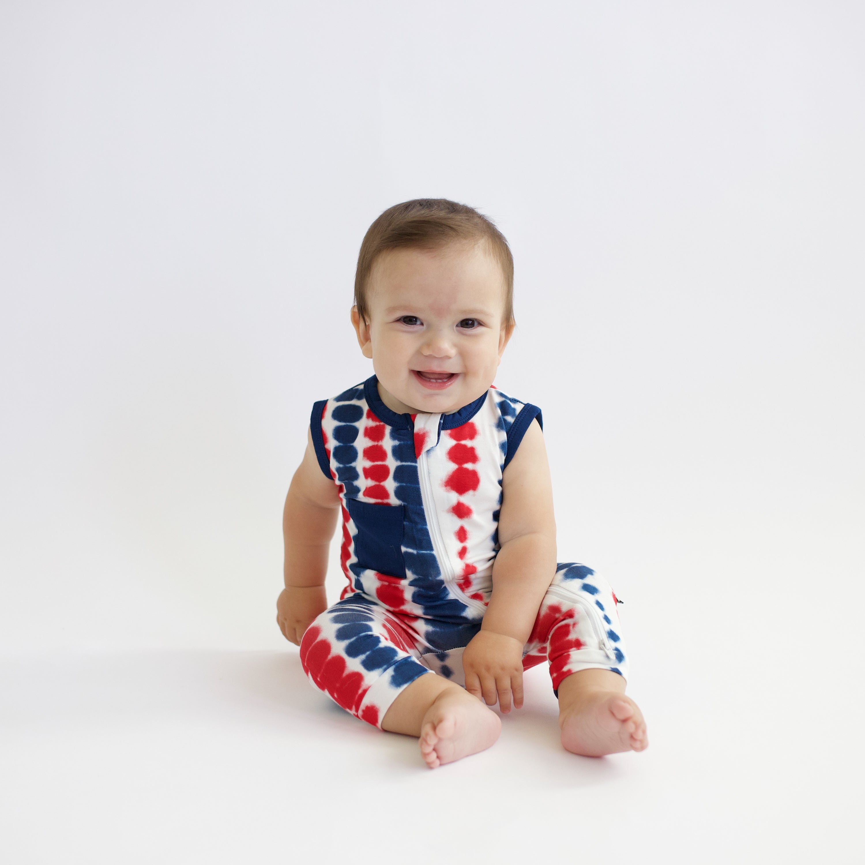  Zippered Sleeveless Romper in Liberty Rip Tide、mySite、layawaytickets