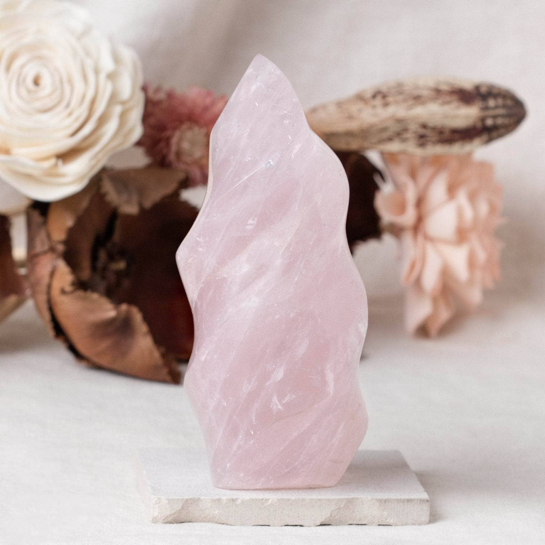 Rose Quartz Flame Crystals - 1 of a Kind、mySite、hinf8tx79