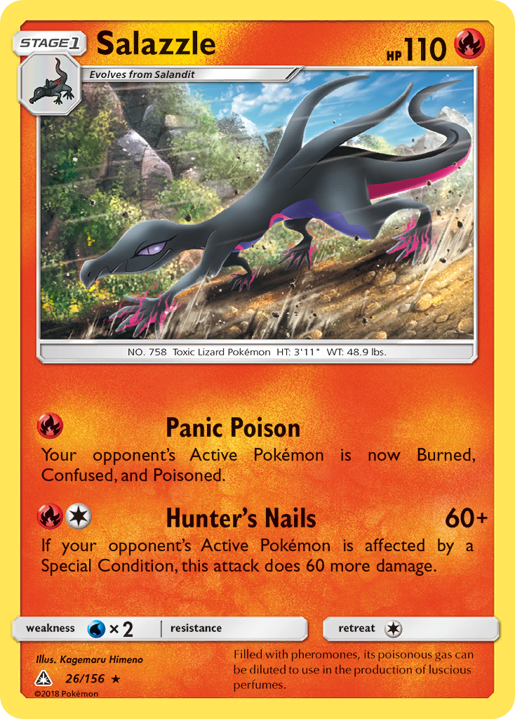 Salazzle (26/156) Sun & Moon: Ultra Prism、mySite、waistdrama