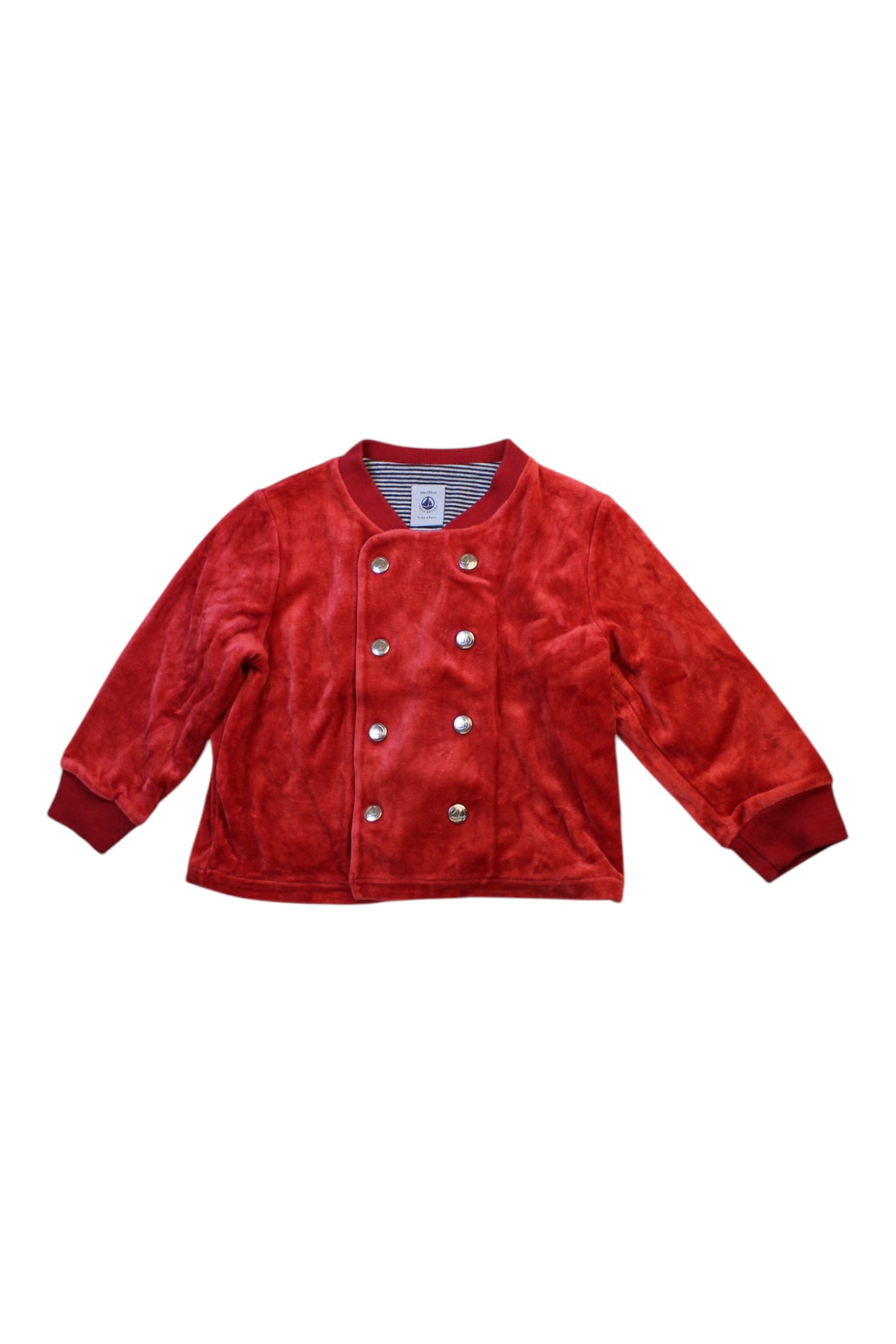 Petit Bateau Double Breasted Buttoned Sweatshirt 12-18M、mySite、g9winljtr