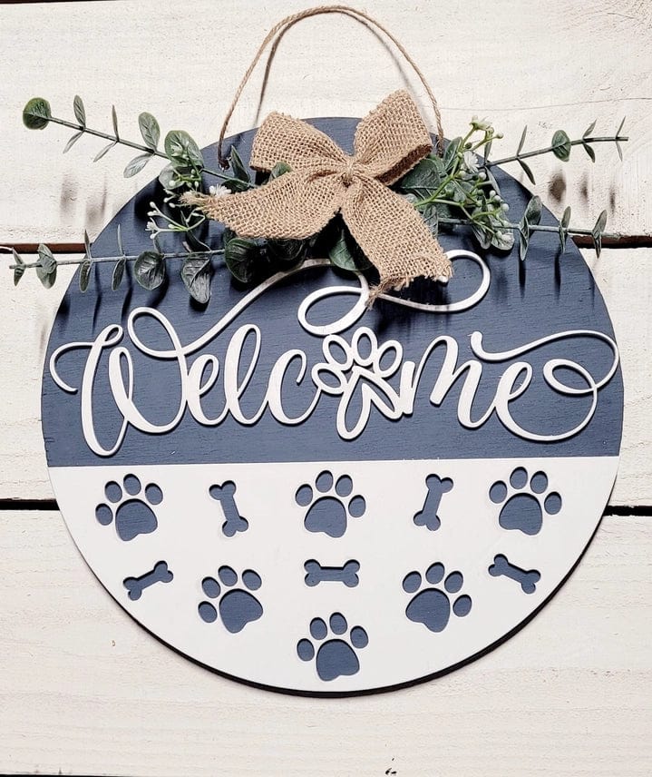 Dog Lover's Welcome Sign Handmade in the USA、mySite、g9winljtr