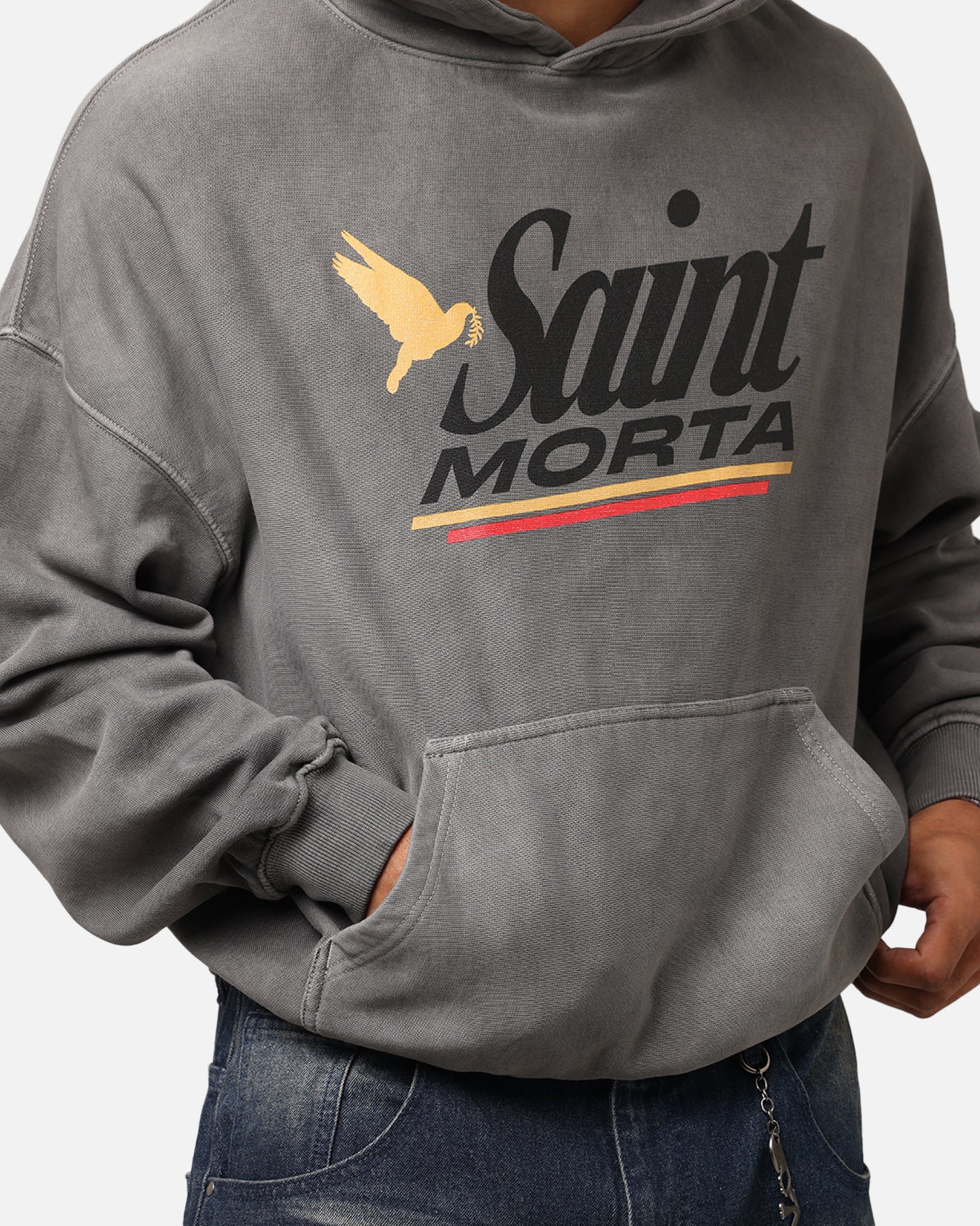 Saint Morta Adrenaline Boxy Hoodie Washed Charcoal、mySite、zt4zffjzw
