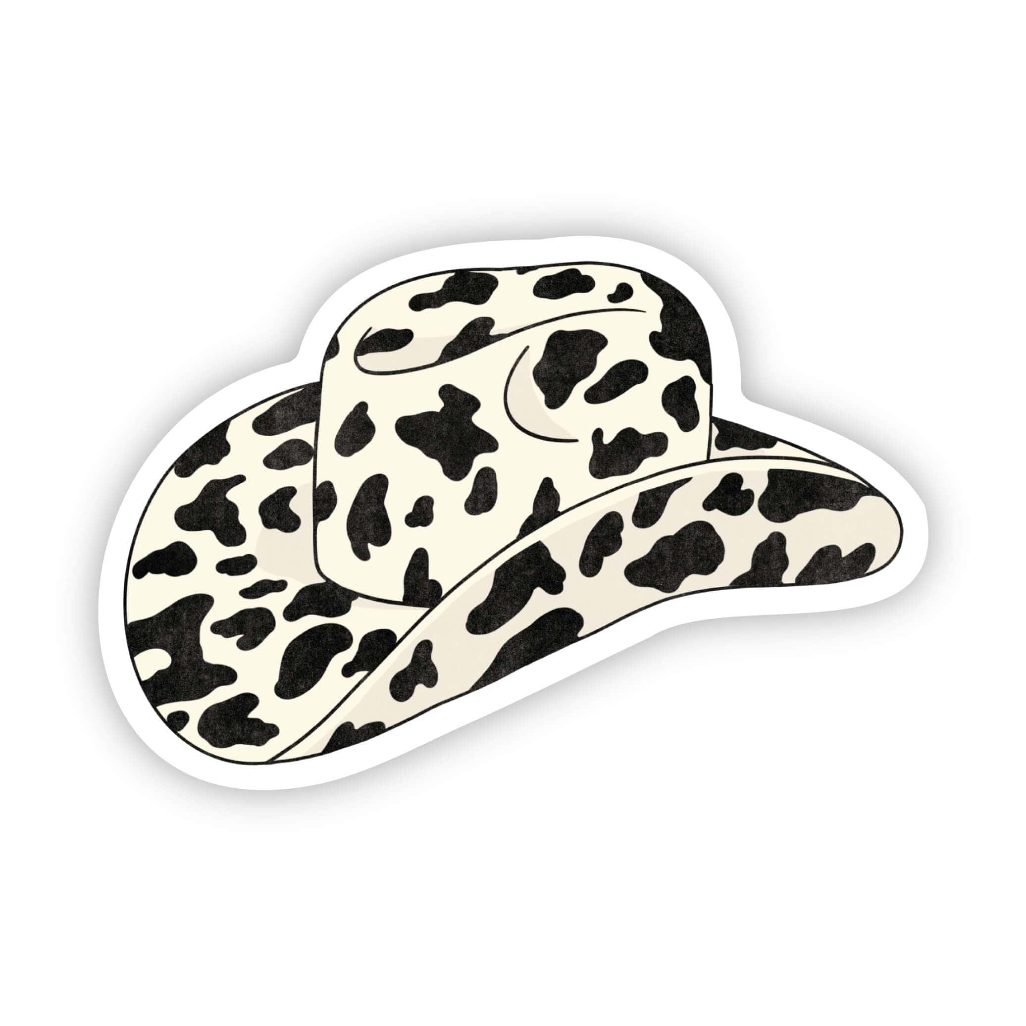 Cow Print Cowboy Hat Sticker、mySite、ghnorth