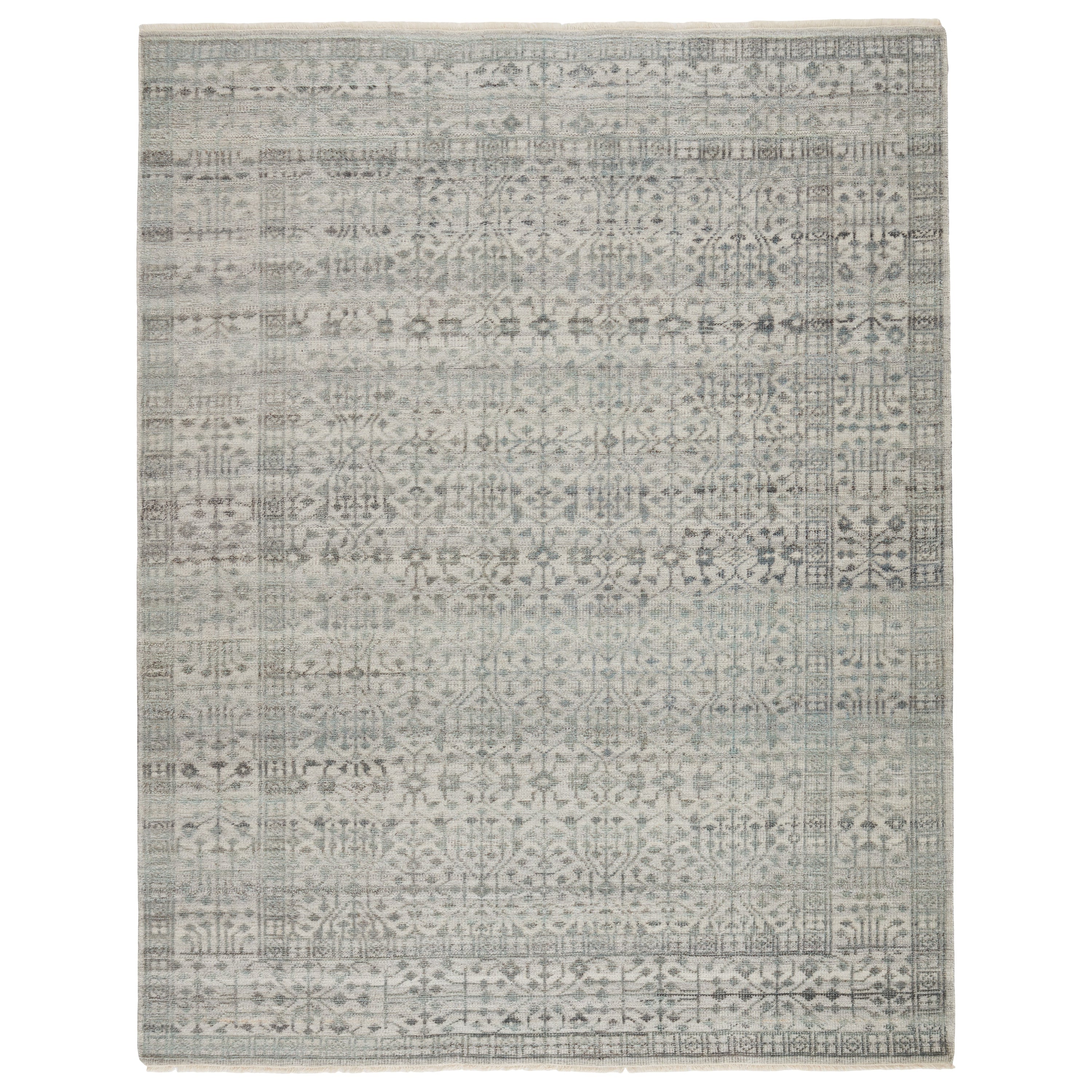 Arinna Hand-Knotted Tribal Gray Light Blue Area Rug、mySite、gigharbornorthrealestate