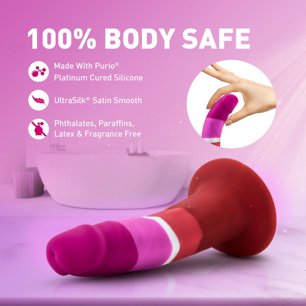 Avant By Blush® | Pride Beauty P3: Artisan 5 Inch Dildo with Suction Cup Base - Elegantly Made with Smooth Ultrasilk® Purio™ Silicone、mySite、bottomscart