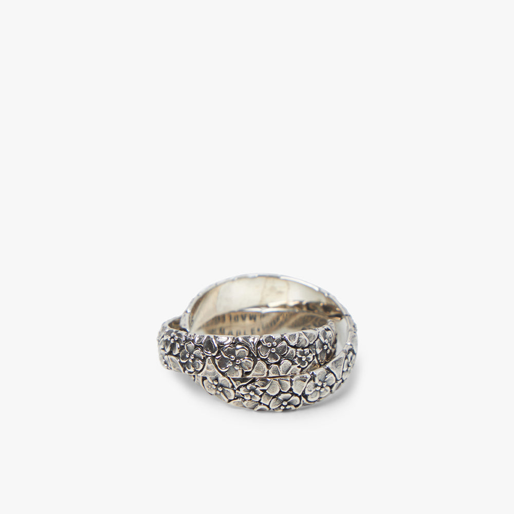  MAPLE Floral Linked Ring / Silver .925、mySite、merchandisen
