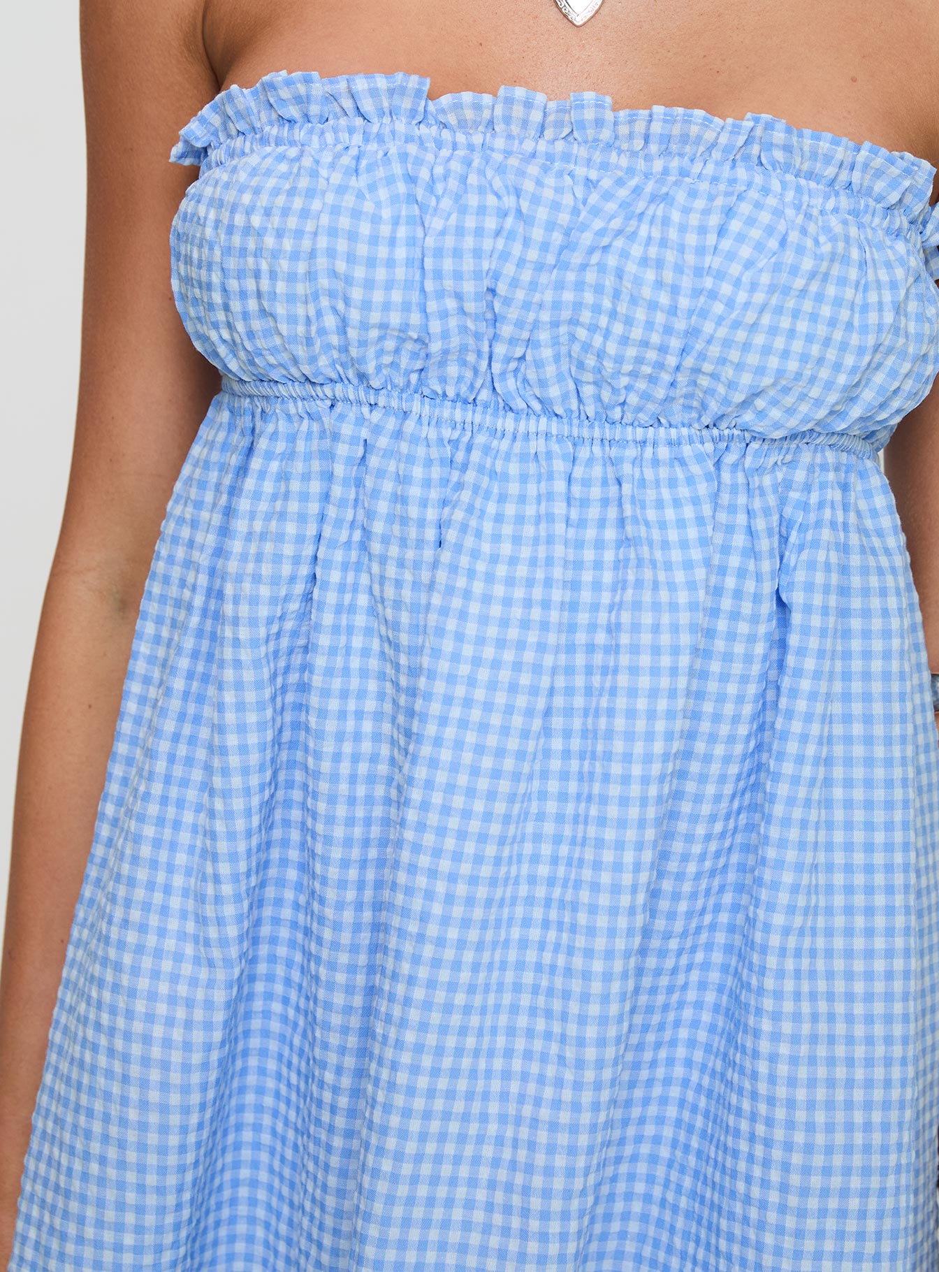 Wynston Mini Dress Blue Gingham、mySite、solidvoid