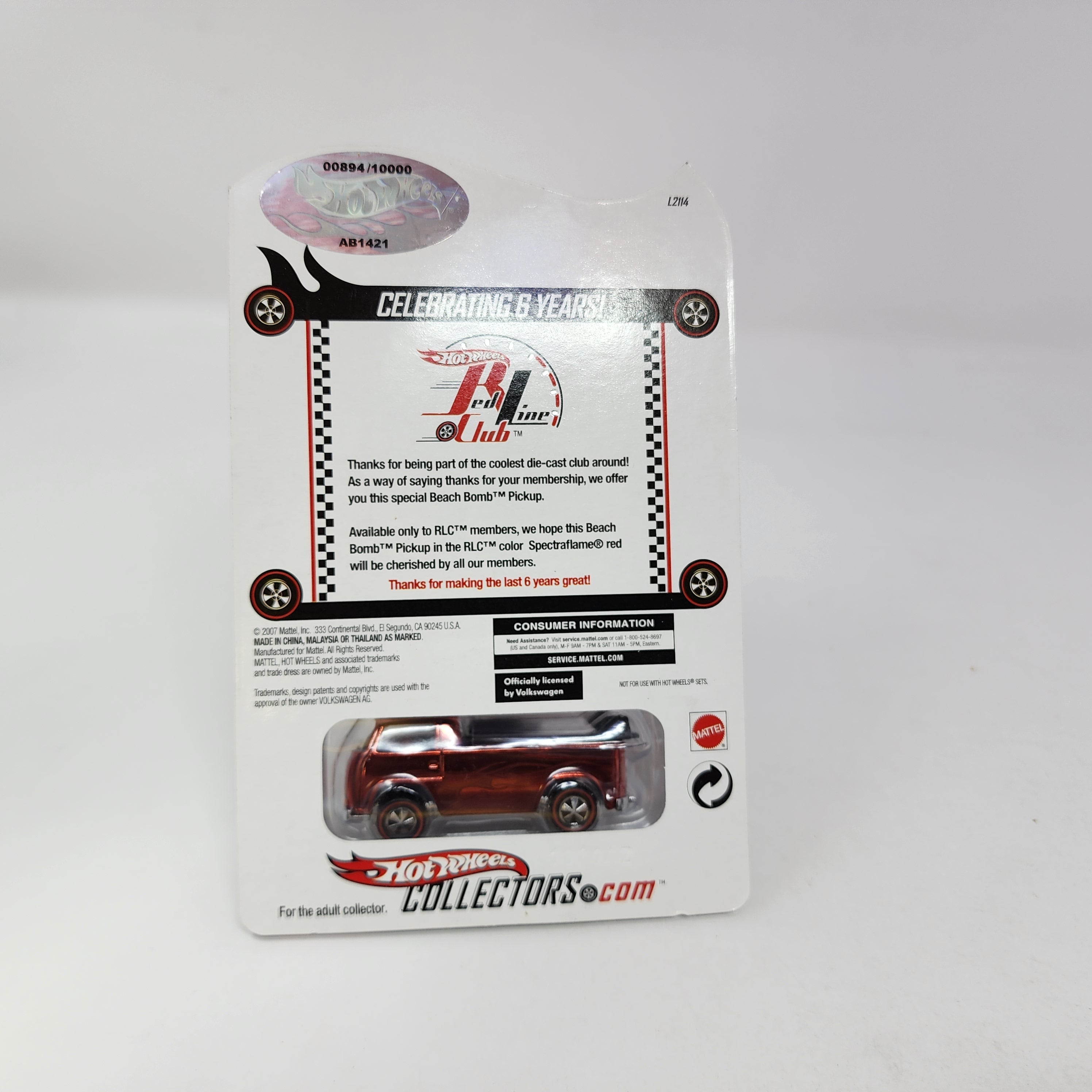 Beach Bomb Pickup * Hot Wheels Red Line Club RLC Club Exclusive、mySite、hgirdovlk