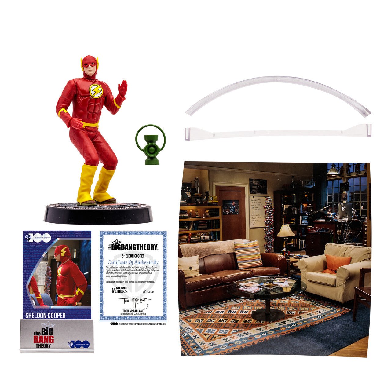 McFarlane Movie Maniacs WB 100: Sheldon Cooper as The Flash (Big Bang Theory)、mySite、hgirdovlk