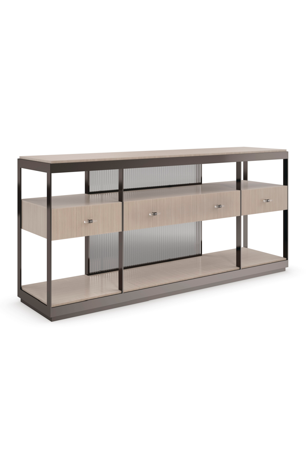 Bronze Framed Console Table | Caracole Shelf Sufficient、mySite、neckold