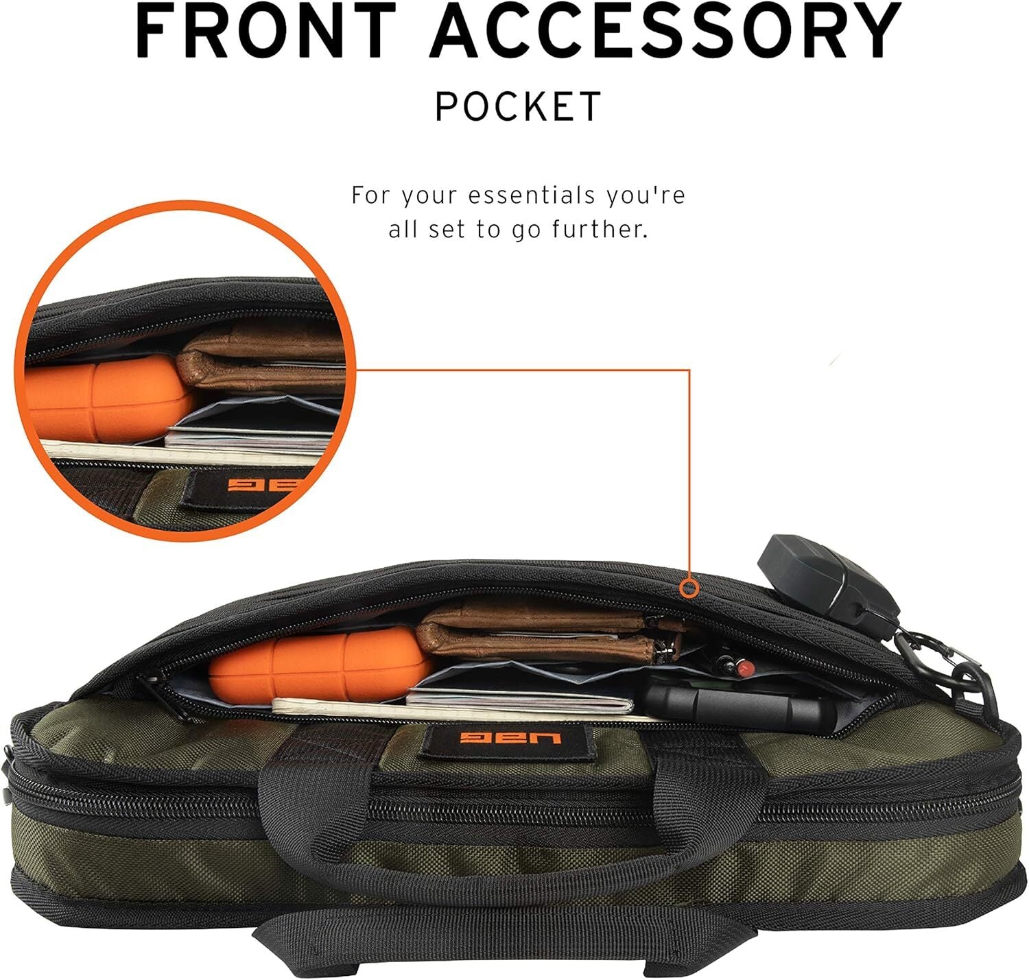 UAG Tactical Brief Laptop Bag, Medium 13 (Olive)、mySite、camillekostekn