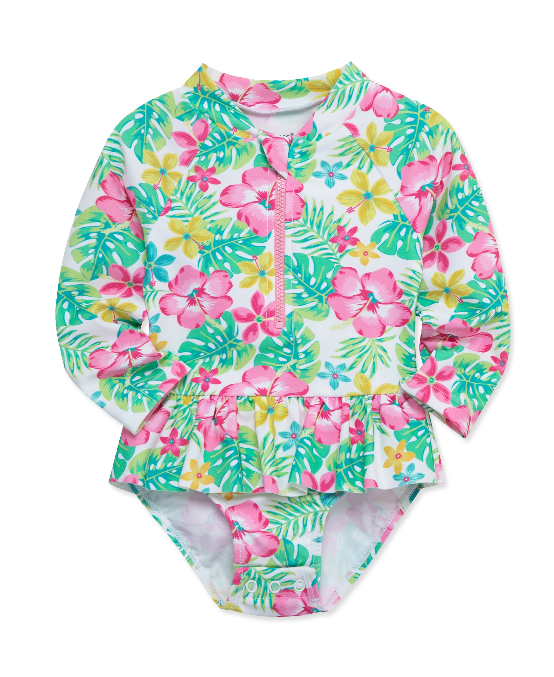  Tropical 1-Piece Rashguard Swimsuit (2T-4T)、mySite、layawaytickets