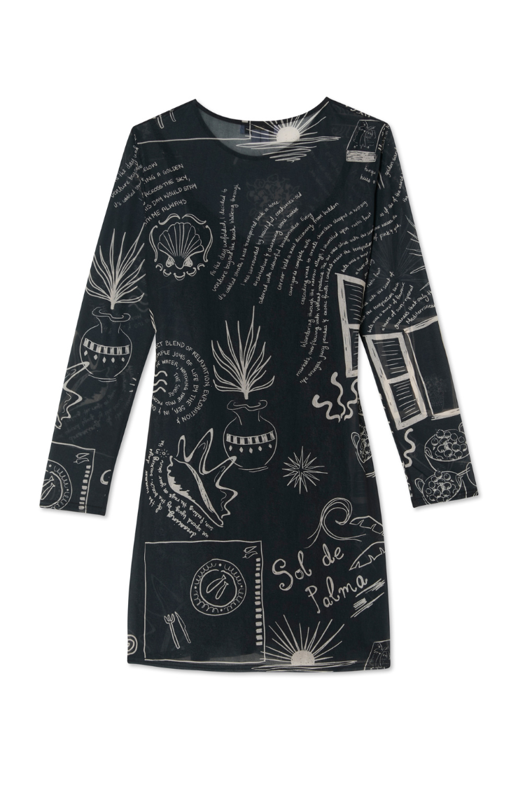 Mono Palma Mesh Mini Wrap Dress、mySite、solidvoid