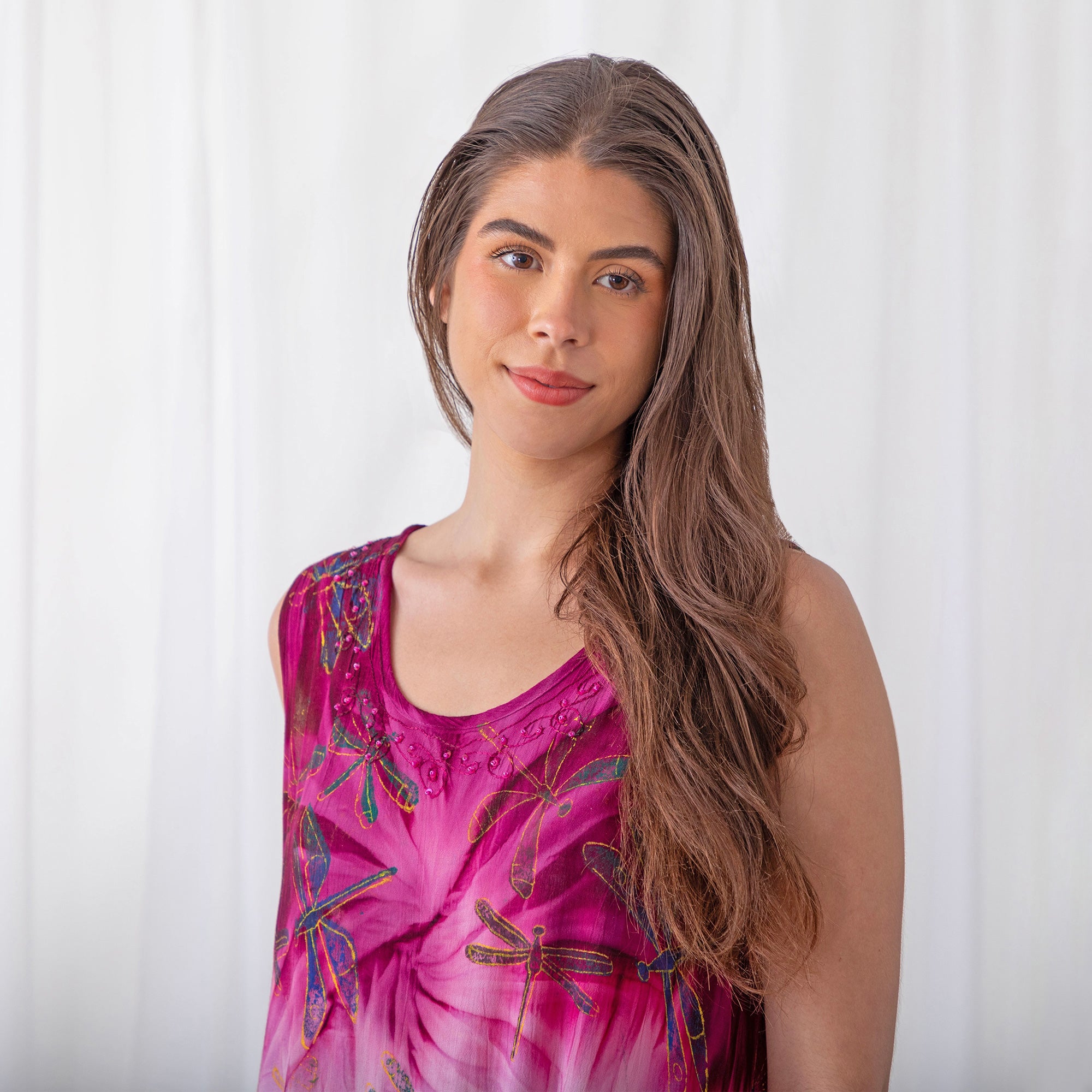 Dragonfly Daze Sleeveless Long Dress | Fair Trade、mySite、camillekostekn