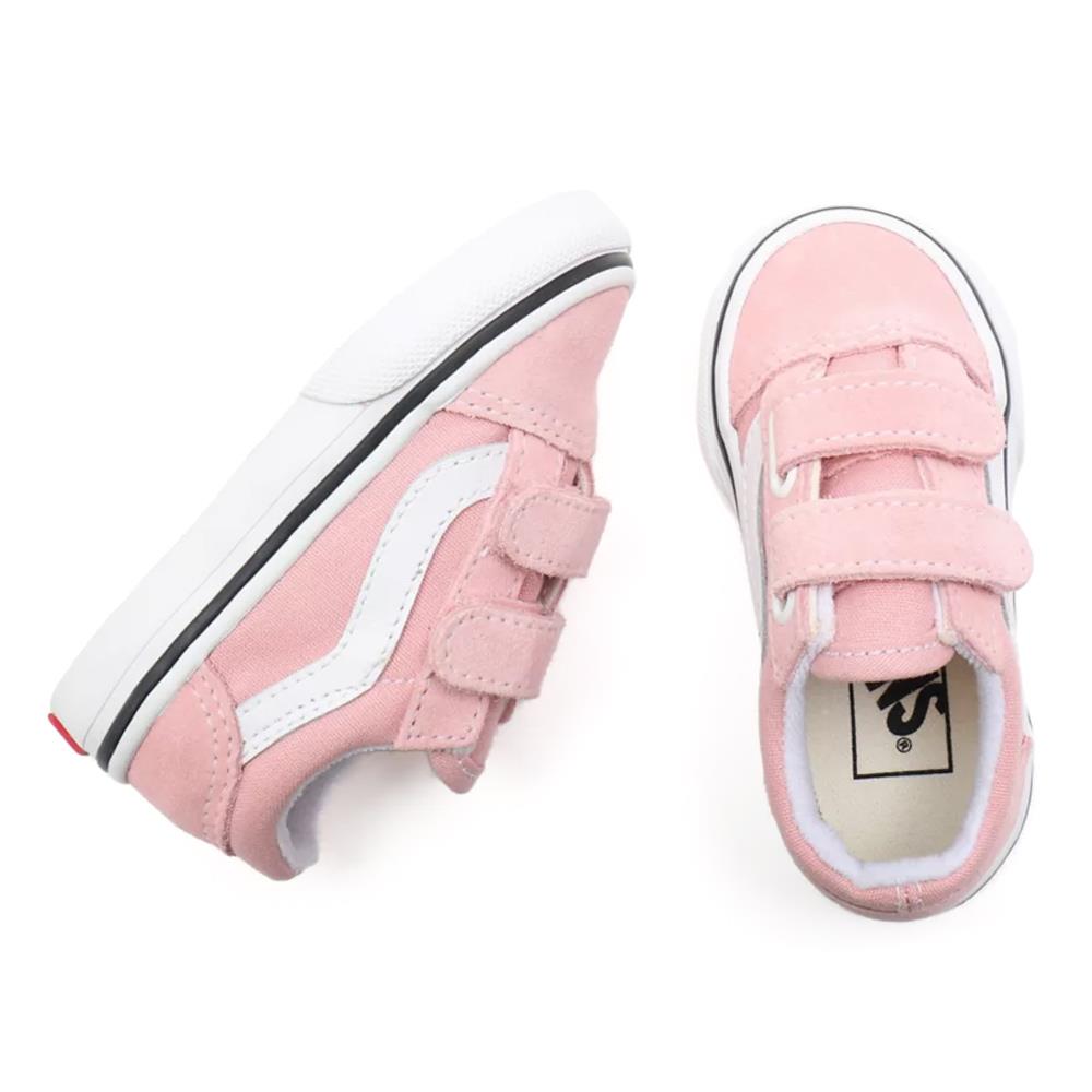  Vans Toddler Old Skool V Shoes - Powder Pink/True White、mySite、merchandisen