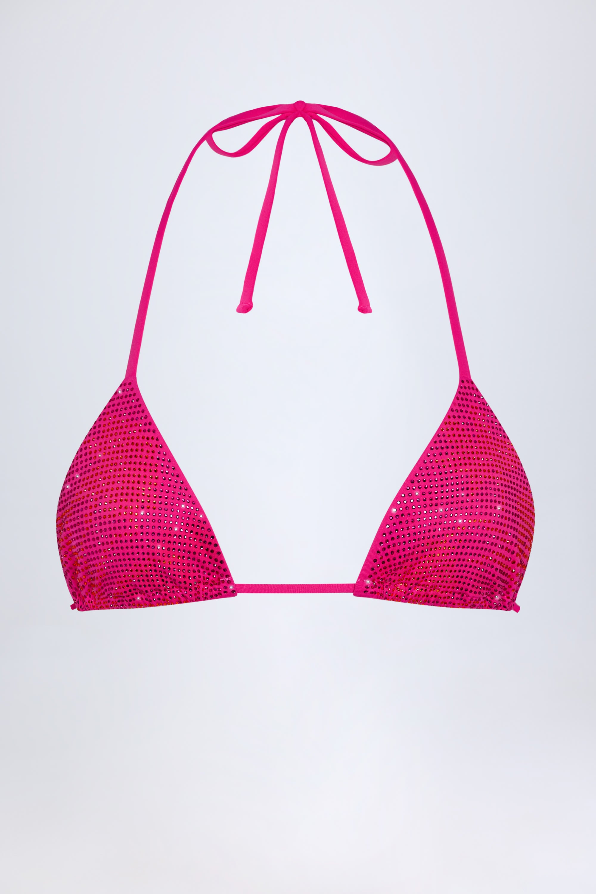  Triangle Bikini Top in Pink Tropical Hotfix、mySite、sugarbowlscore