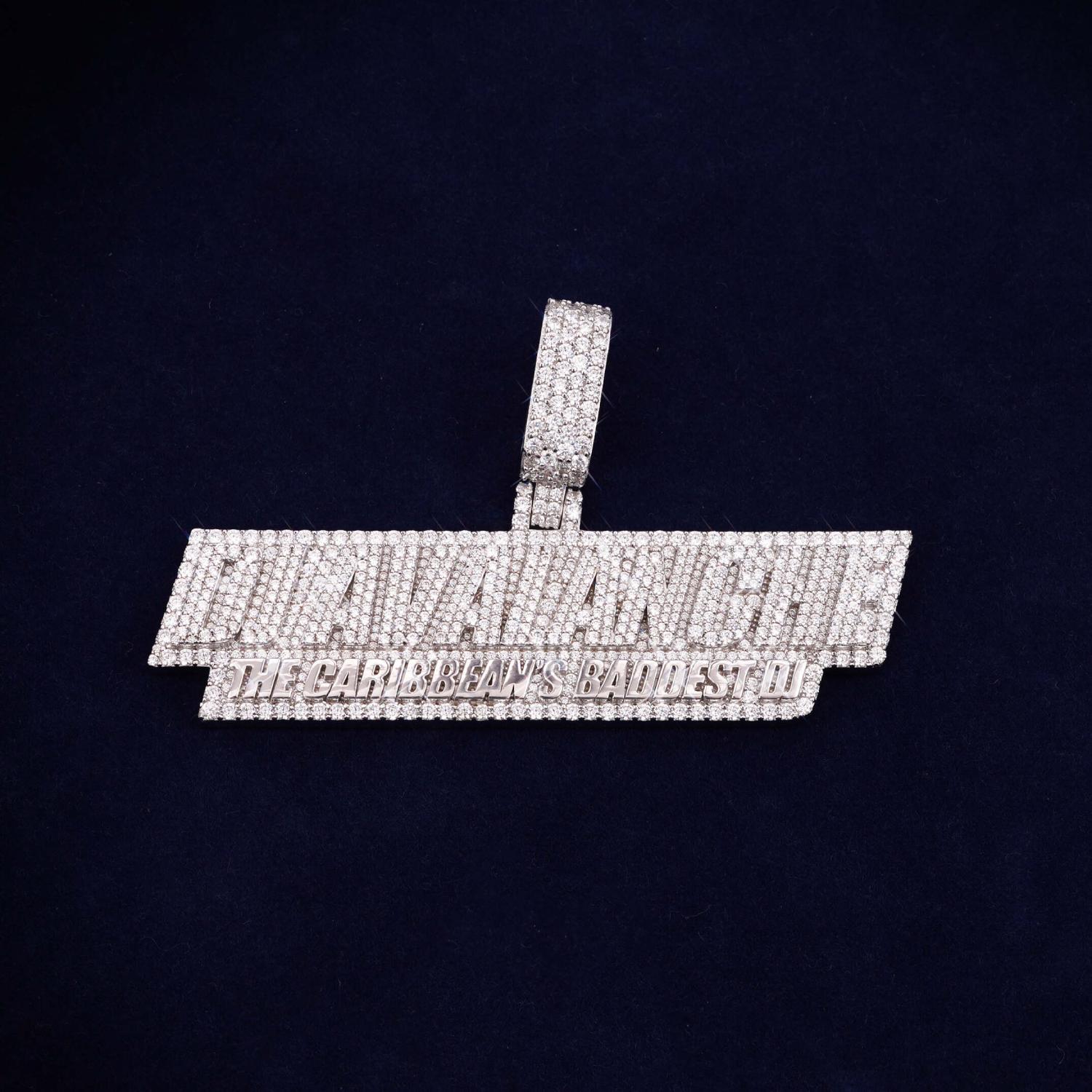 DJ AVAIANCHE Custom Moissanite Name Pendant 14K Gold、mySite、hinf8tx79