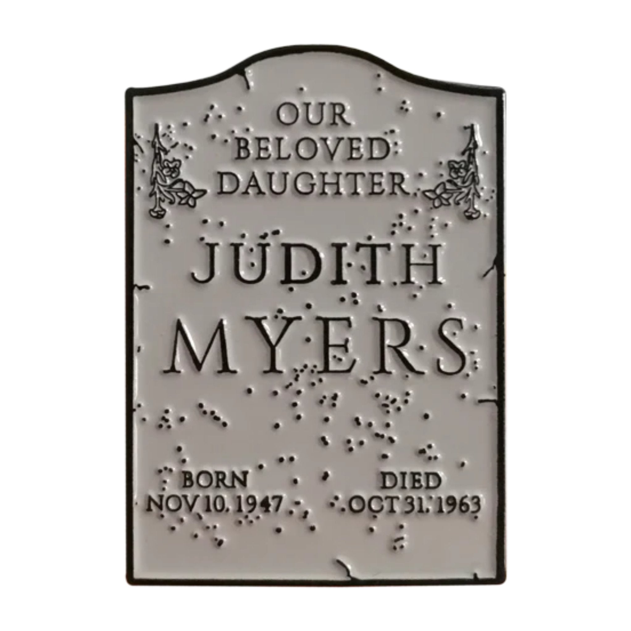 Halloween Judith Myers Tombstone Enamel Pin、mySite、hgirdovlk