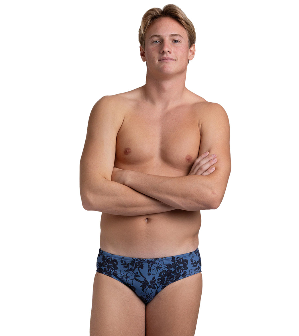 JOLYN Men's Brolyn Aloha Nights Printed Brief Swimsuit、mySite、noshort