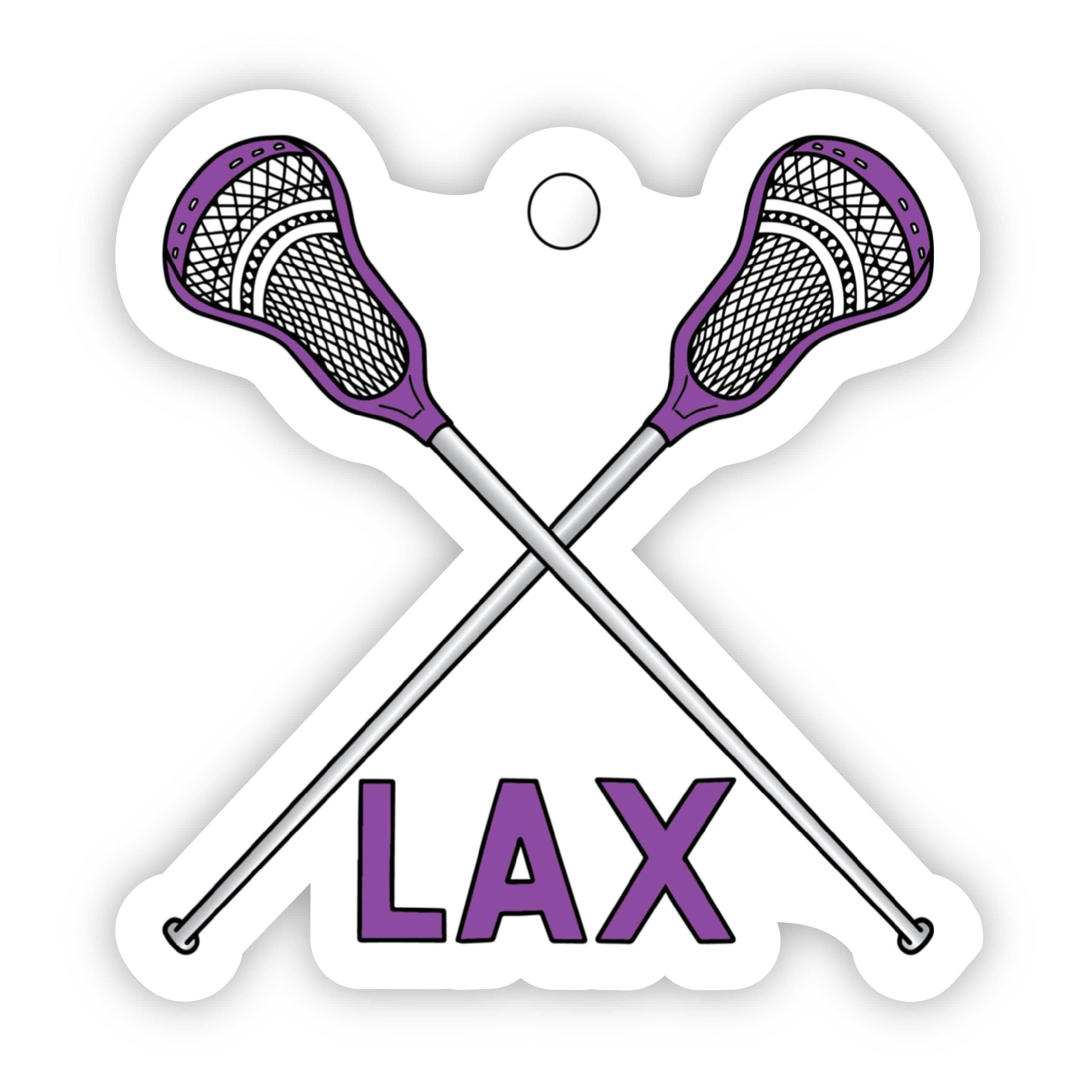  Purple LAX Lacrosse Sticker、mySite、elrpsem3k