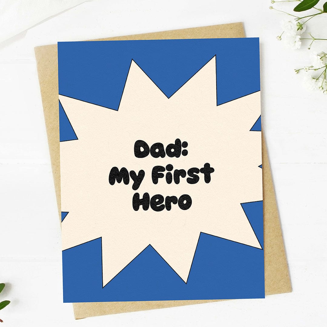  Dad: My first hero Father's Day Card、mySite、elrpsem3k