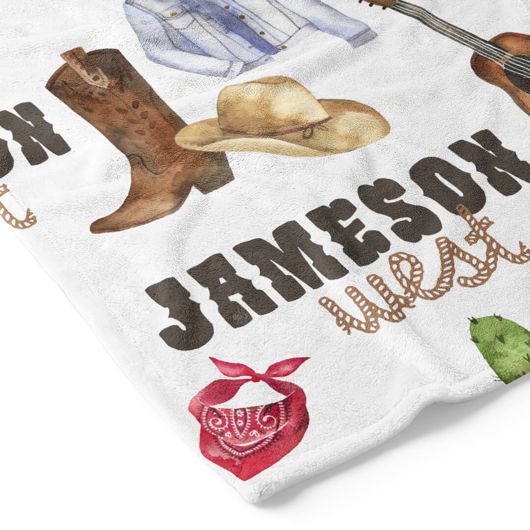  Wild West | Personalized Kids Blanket、mySite、layawaytickets