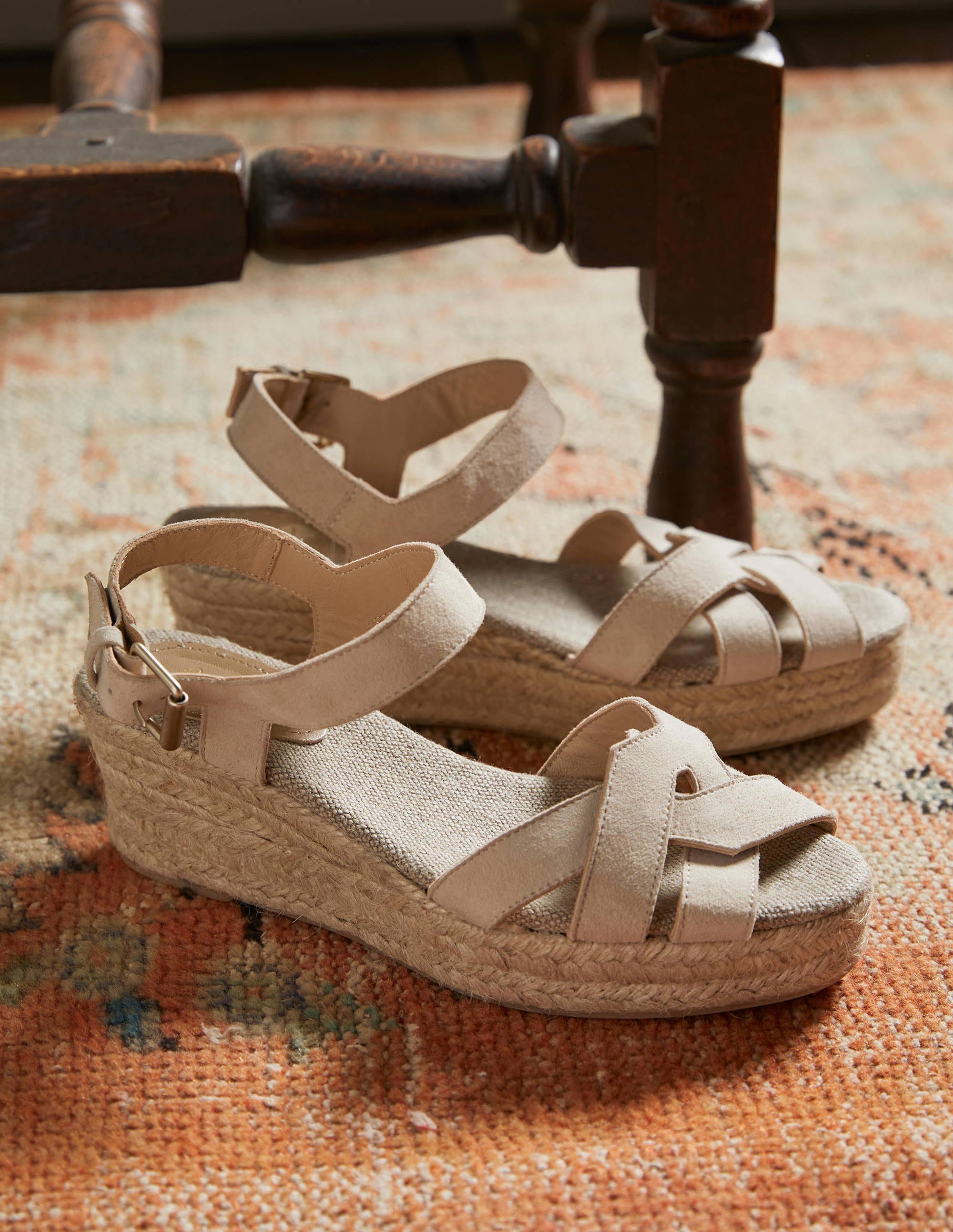  Geometric Espadrille Wedges-Oatmeal、mySite、ashleygrahame
