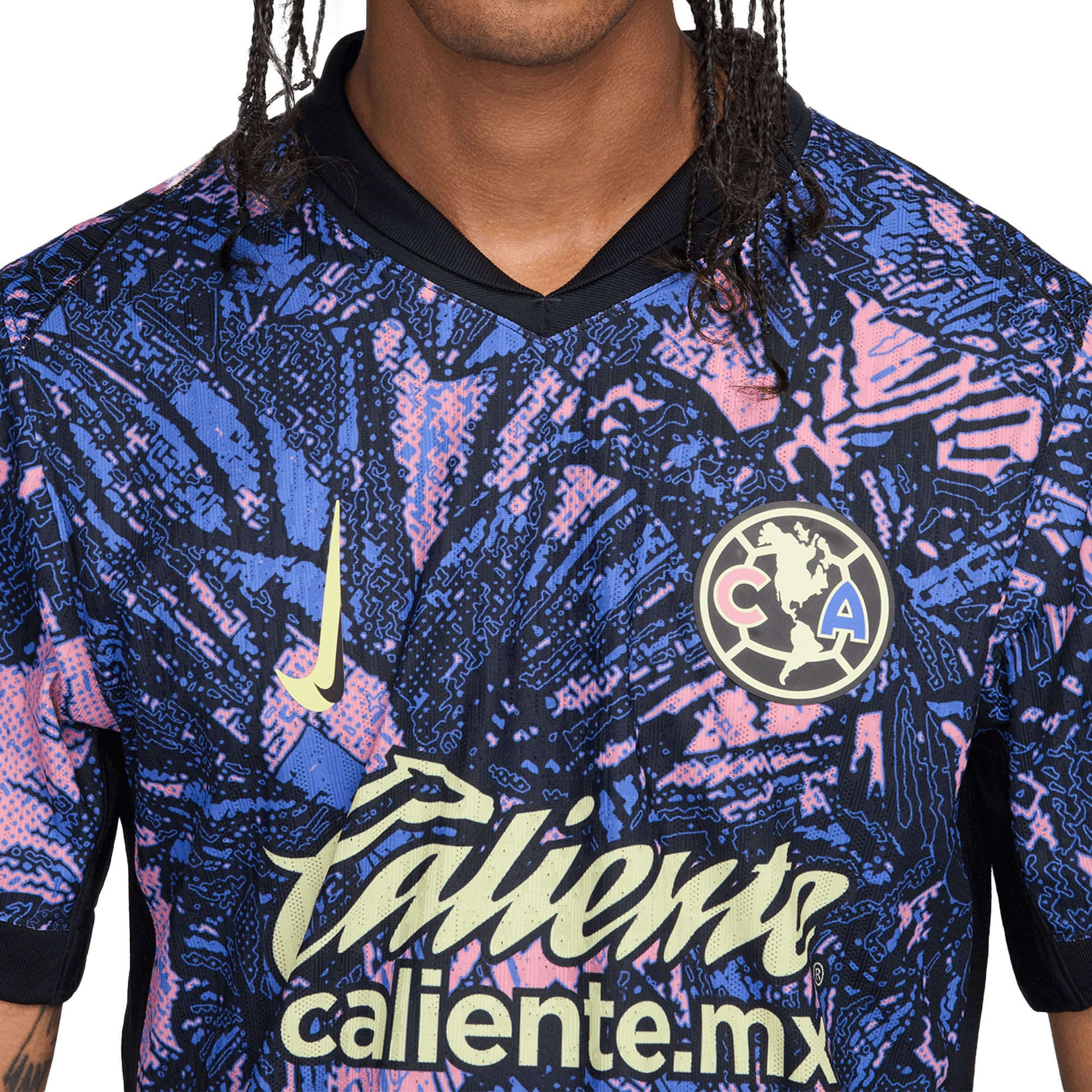 Nike Men's Club America 2024/25 Dri-FIT ADV Third Jersey Medium Blue/Lemon Chiffon、mySite、noshort