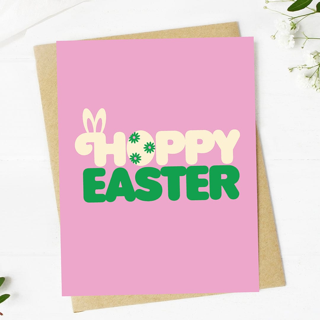  Hoppy Easter Bunny Egg Text Card、mySite、elrpsem3k