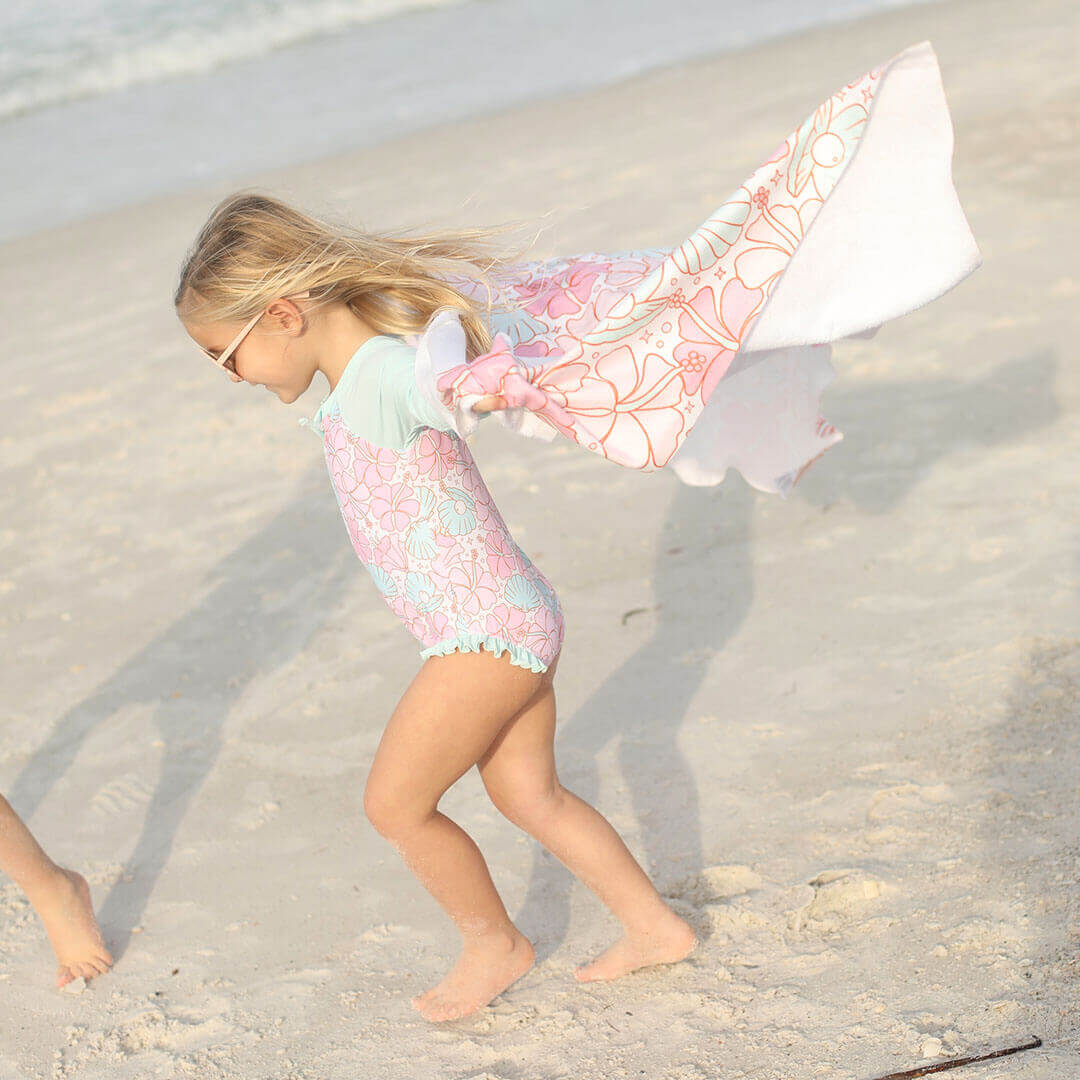  Ocean Pearl Personalized Kids Beach Towel、mySite、layawaytickets