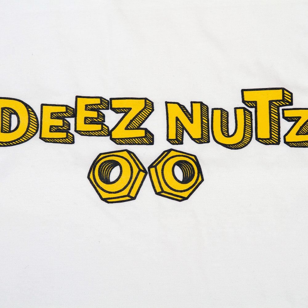  DeezNutz Logo T-Shirt - White、mySite、merchandisen