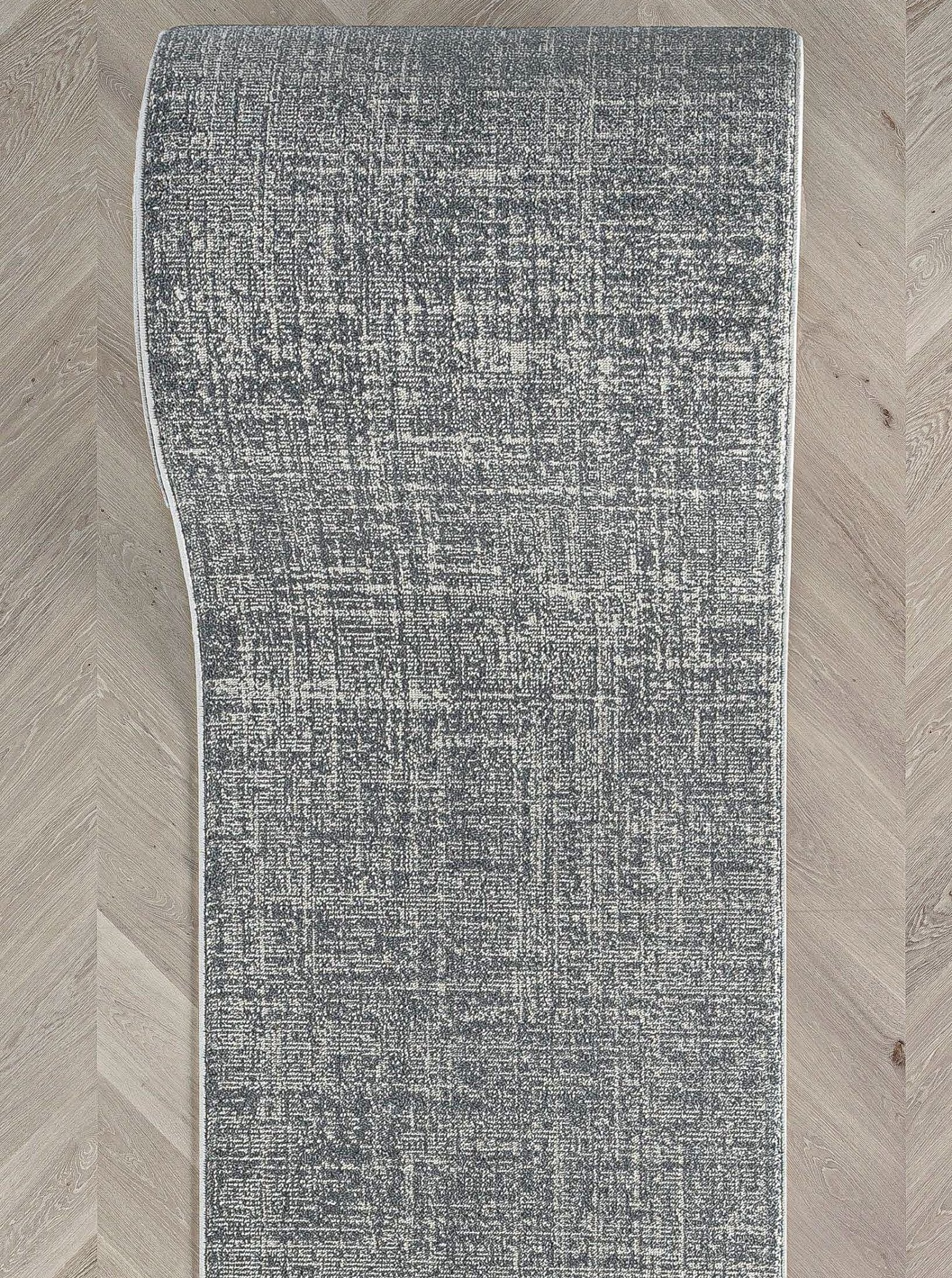 Custom Size Hallway & Stair Runner - Como Ivory Grey Choose Your Width x Choose Your Runner Length- Made to Order Runner - Ultra-Soft, Tweed Tonal Colors - Looped Pile、mySite、gigharbornorthrealestate