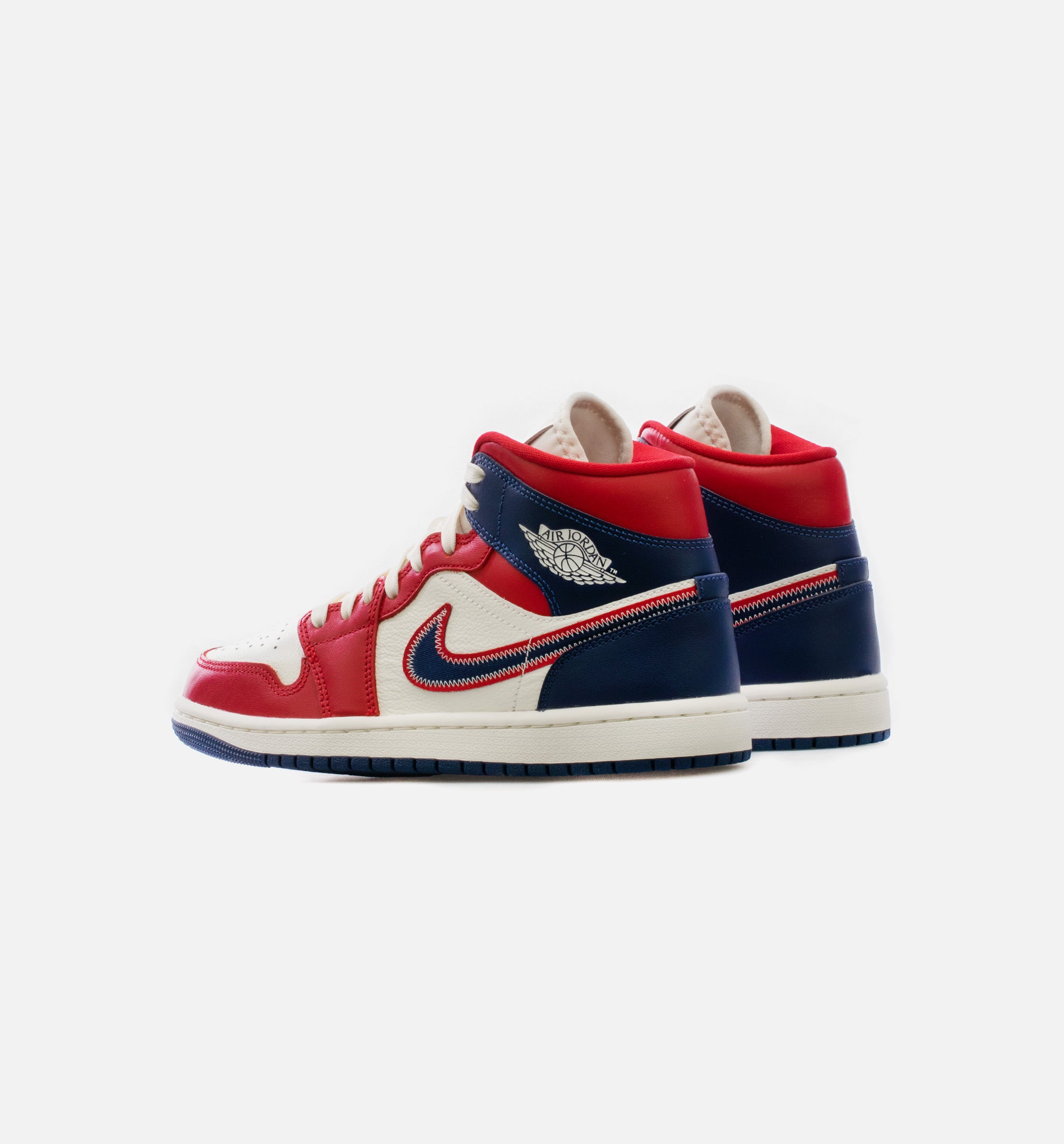 Air Jordan 1 Mid SE USA Womens Lifestyle Shoe - Red/Blue、mySite、dreamappss