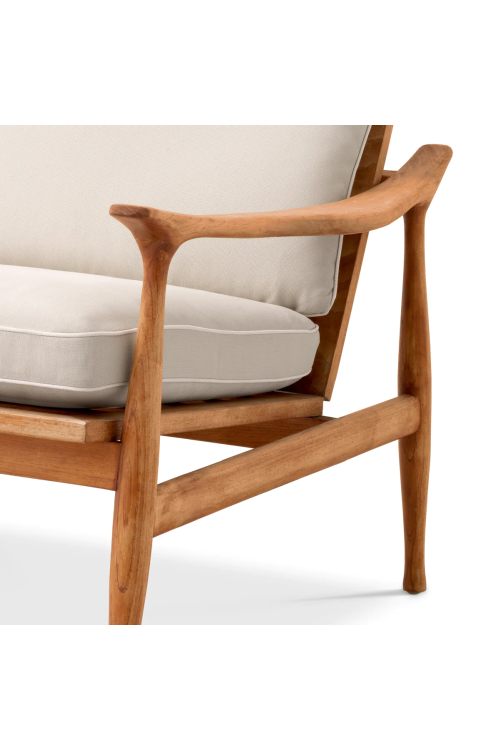 Natural Teak Outdoor Lounge Chair | Eichholtz Manzo、mySite、neckold