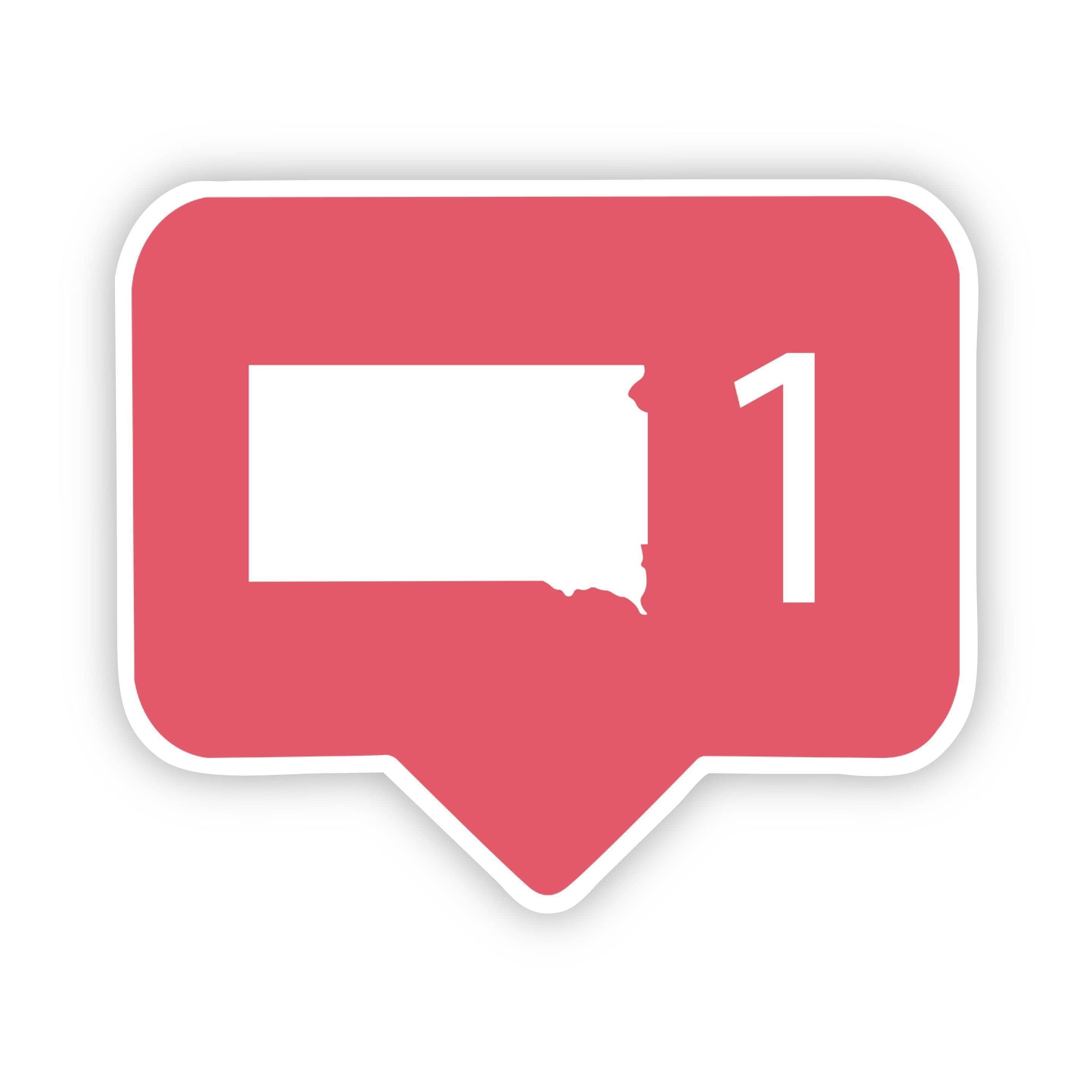  South Dakota Social Media Notification Sticker、mySite、elrpsem3k