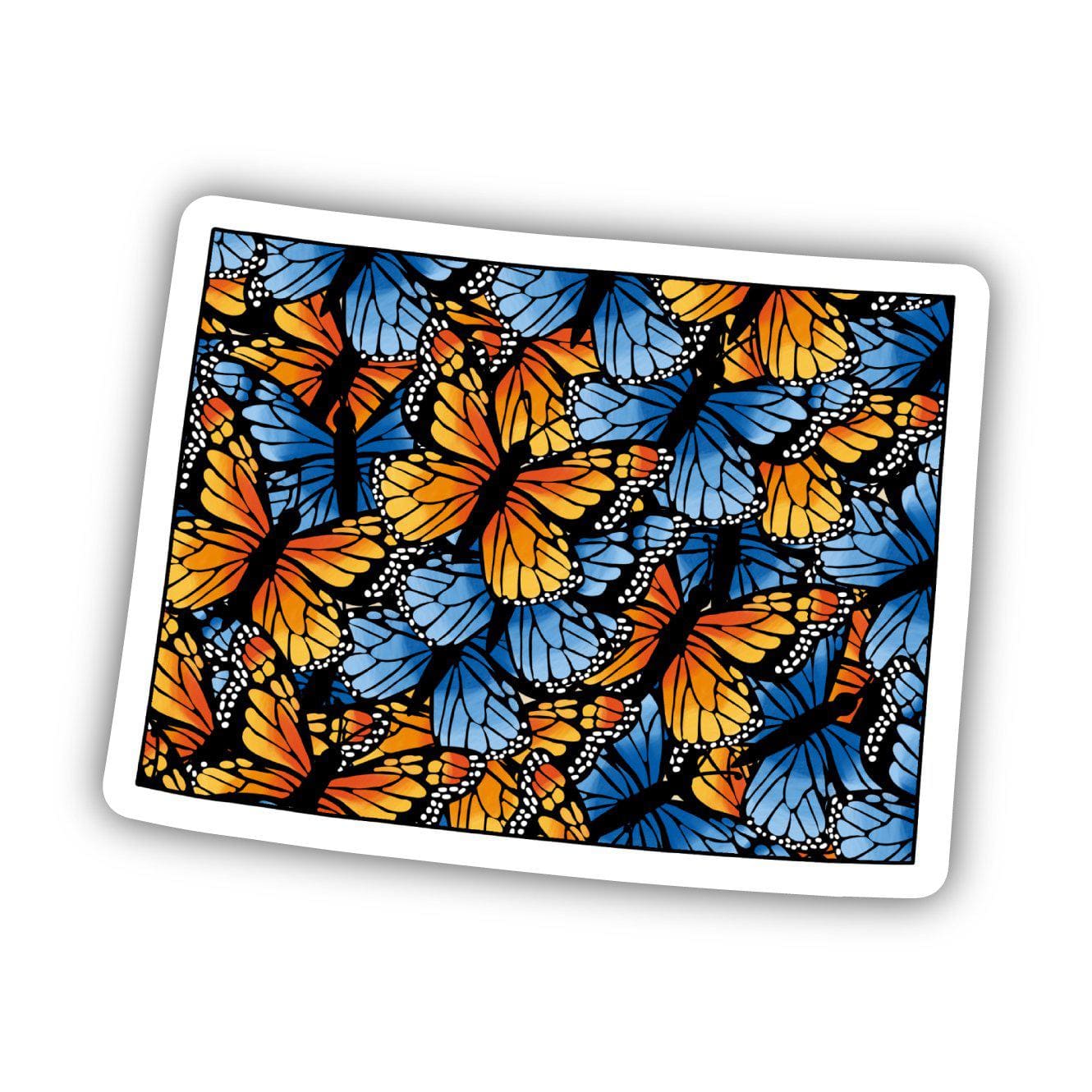  Colorado Butterfly Pattern Sticker、mySite、elrpsem3k