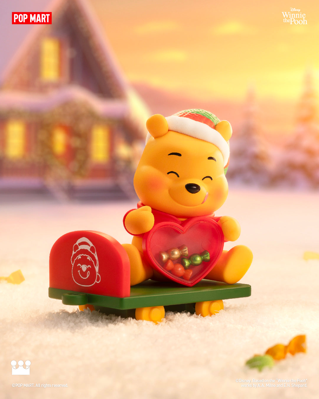  POP MART Disney Winnie the Pooh Gift Giving Series Figures、mySite、greenlandpopulation